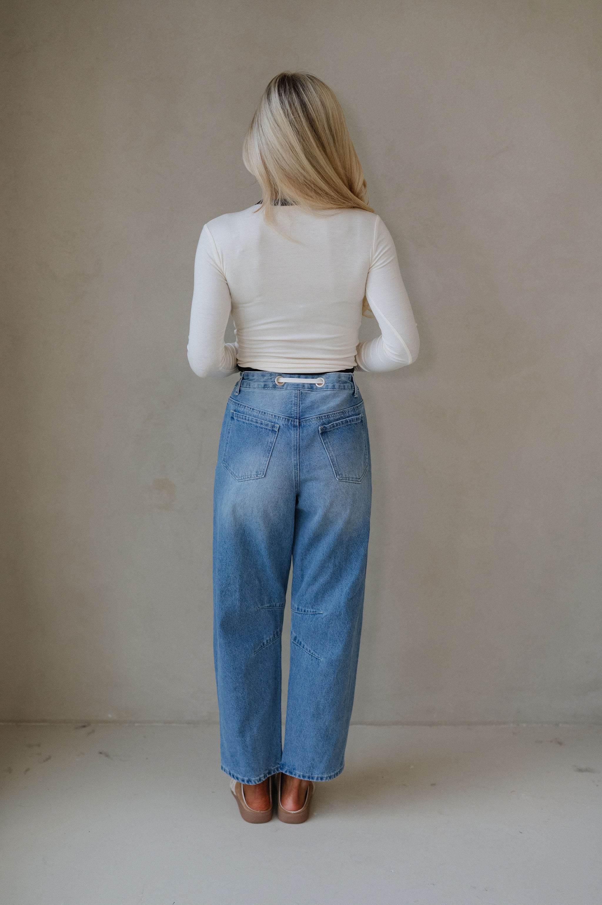 Langley Top-Cream/Black