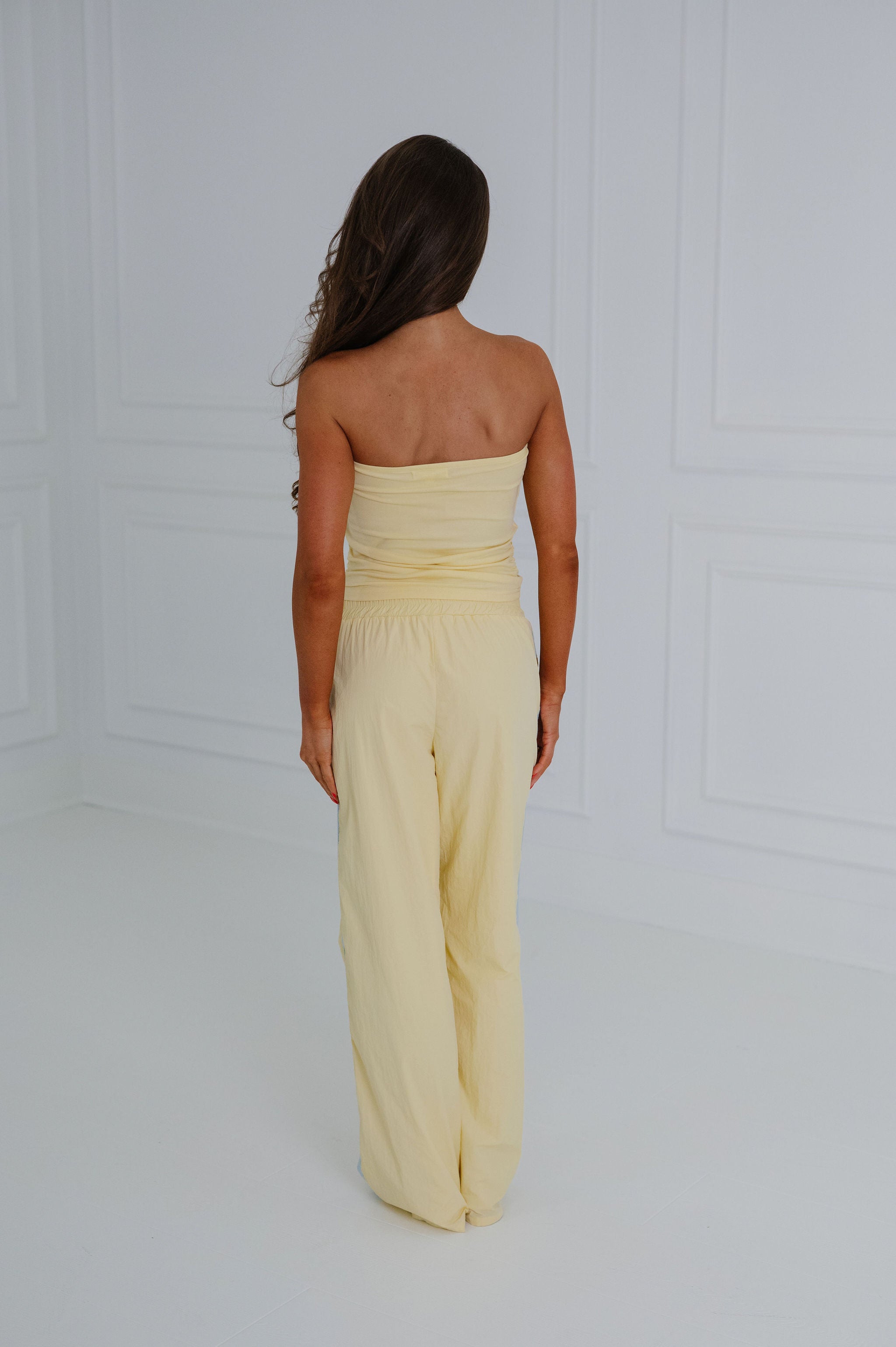 Polleen Track Pants-Light Yellow