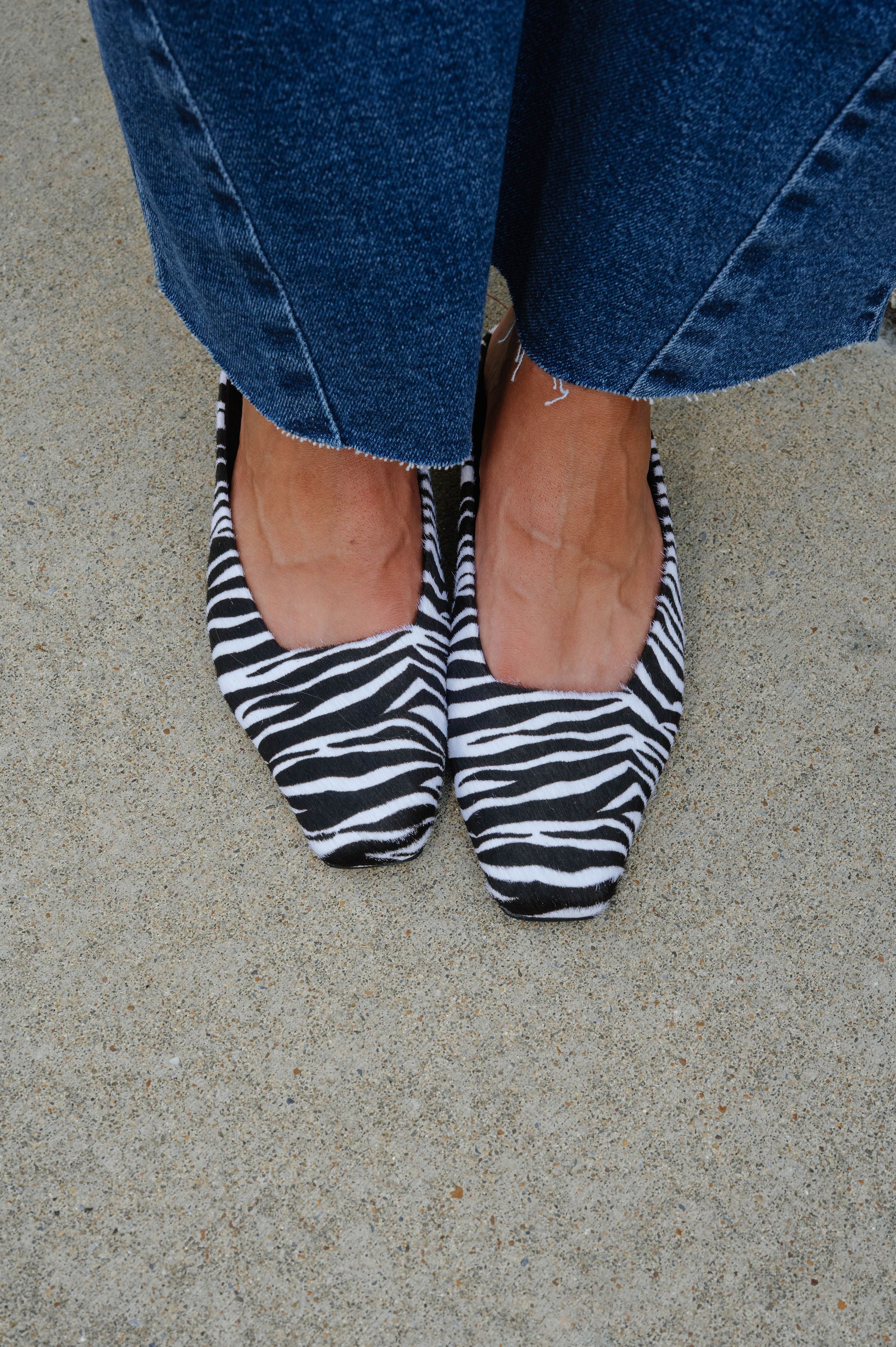 Classy Zebra Kitten Heel