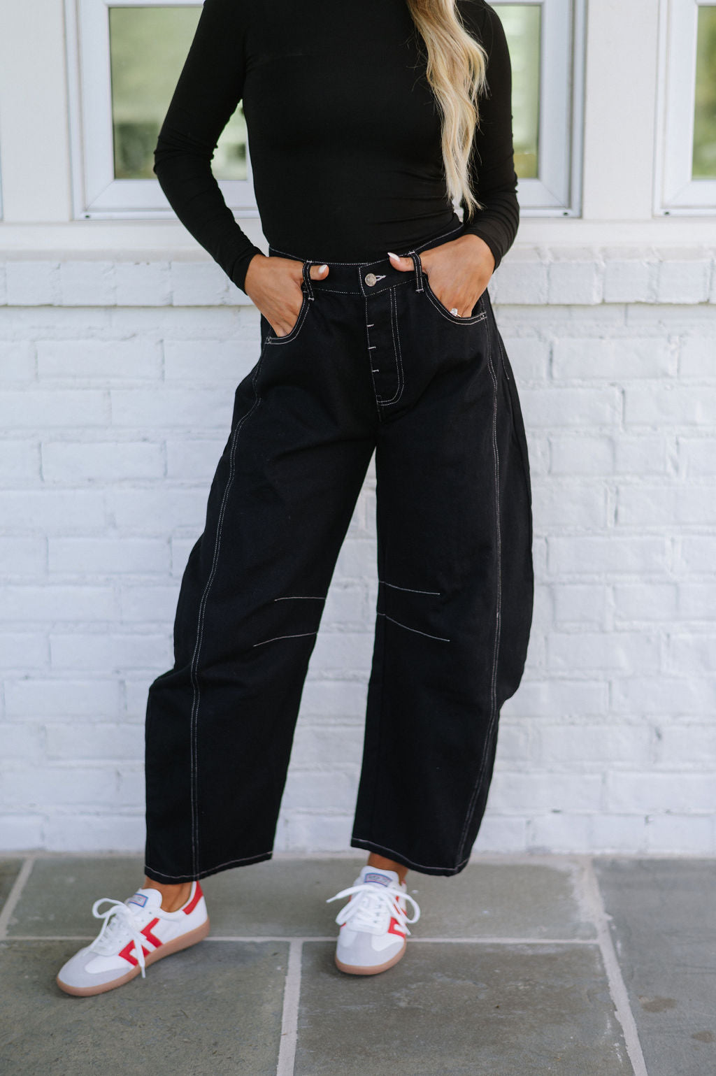 Ronny Denim Pants-Black