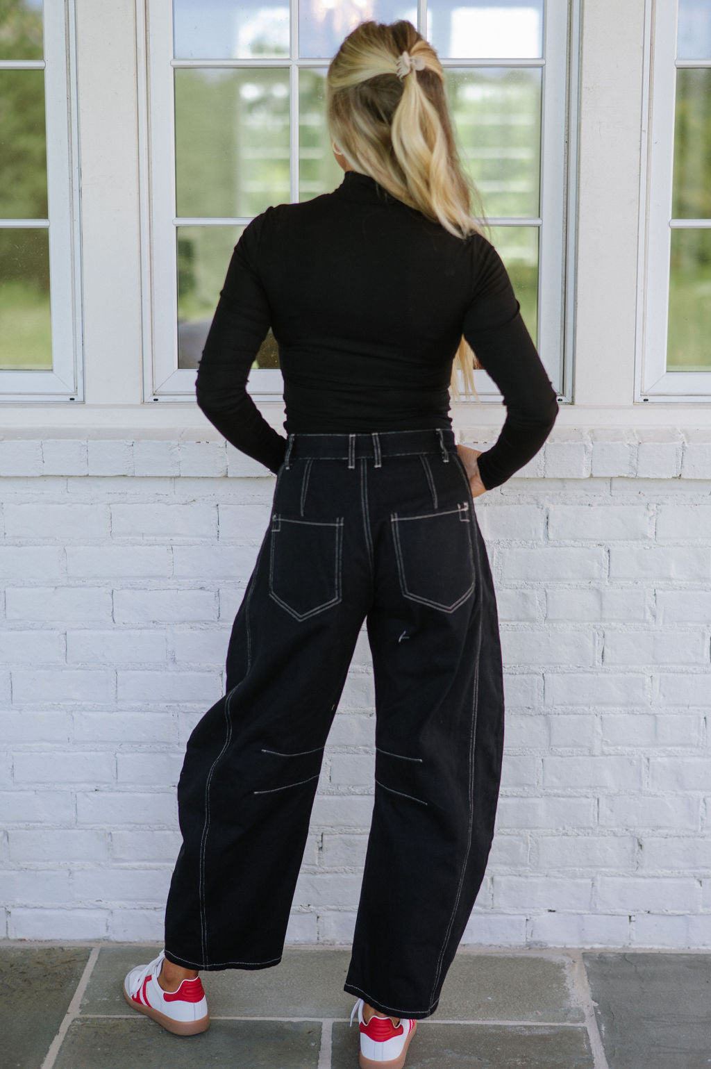 Ronny Denim Pants-Black