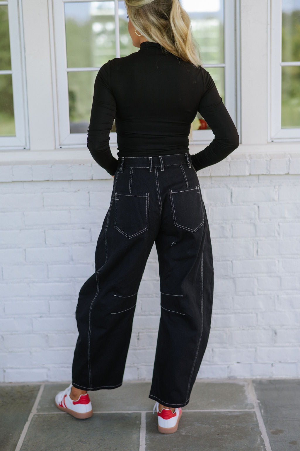 Ronny Denim Pants-Black