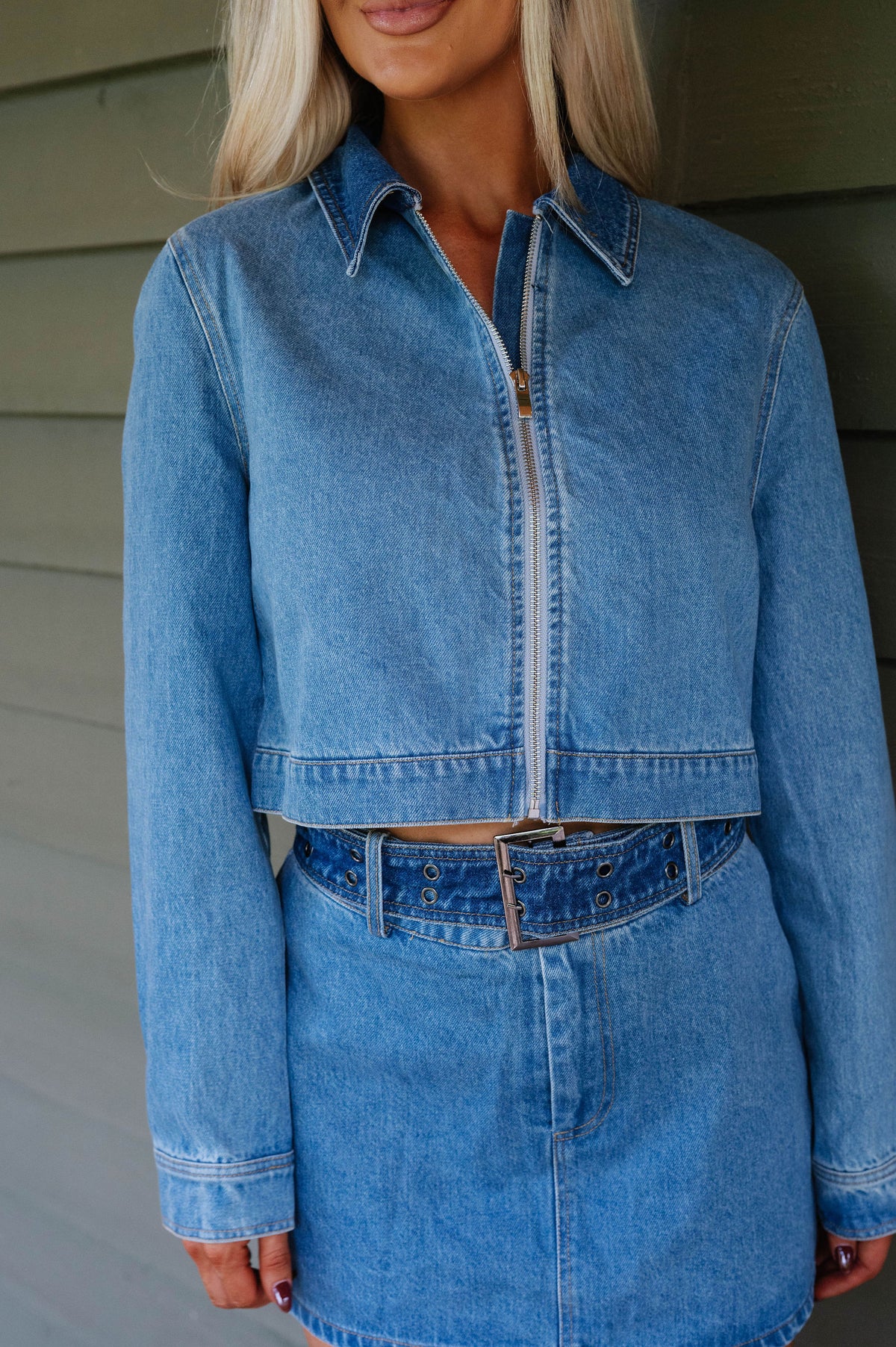 Wesley Skort Set-Denim