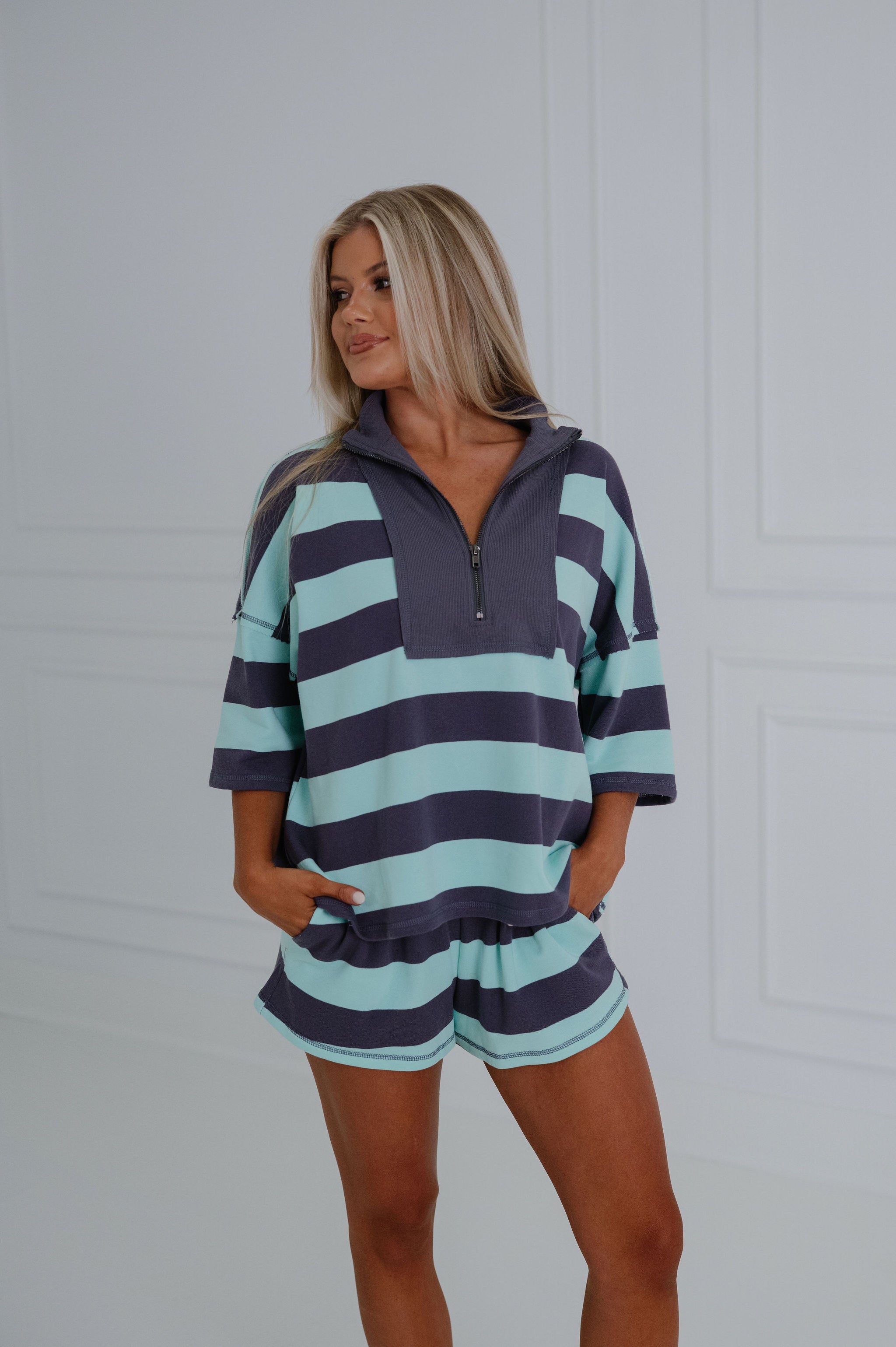 Gordy Striped Set-Mint Combo