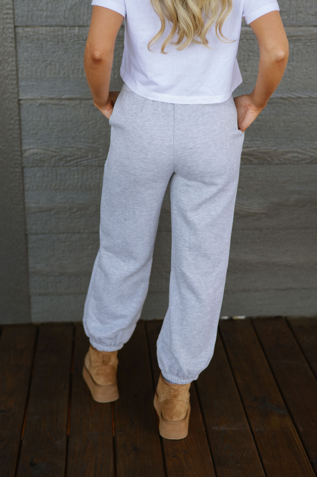 French Terry Joggers-Heather Grey