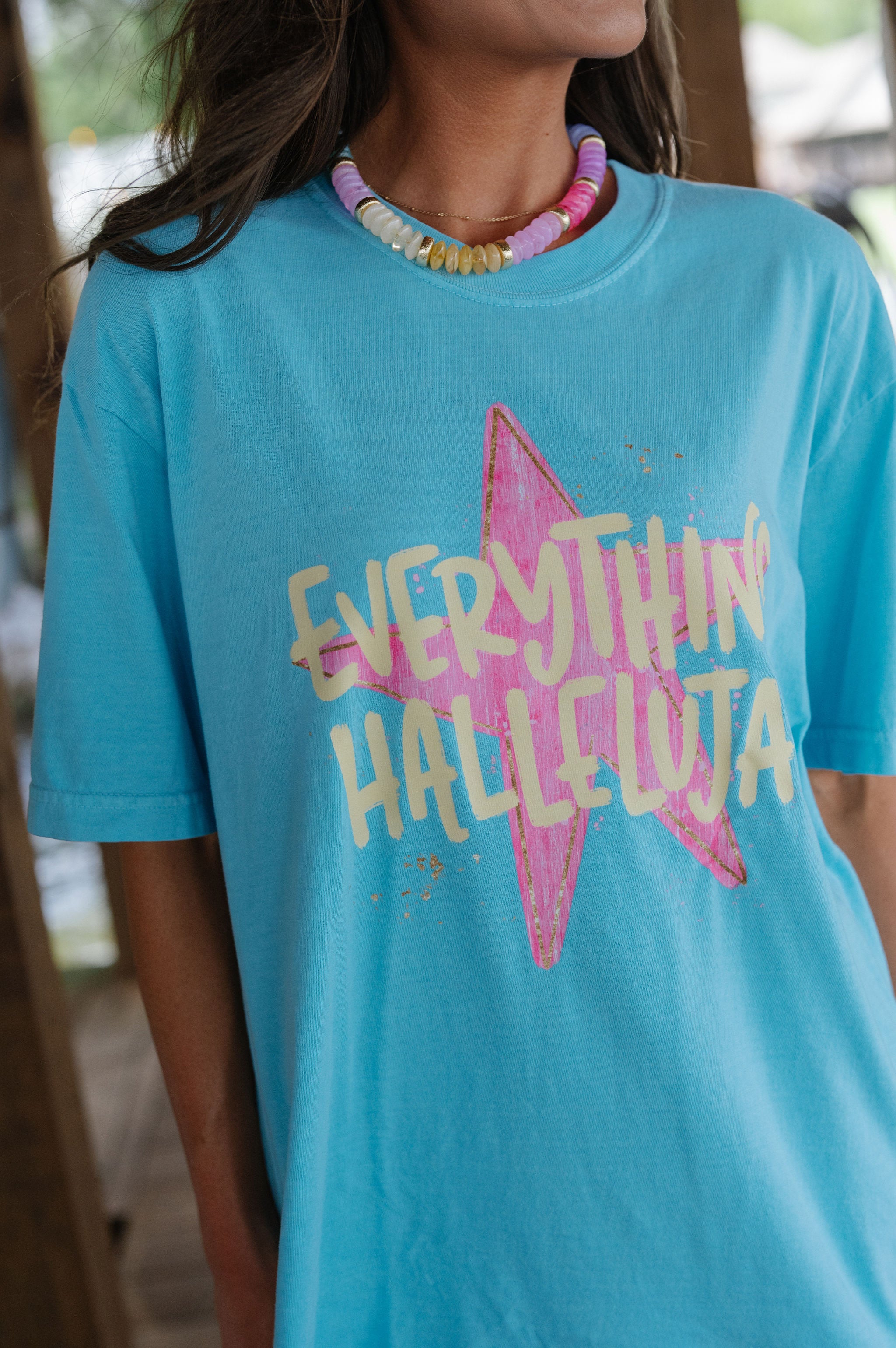 Everything, Hallelujah Tee-Blue