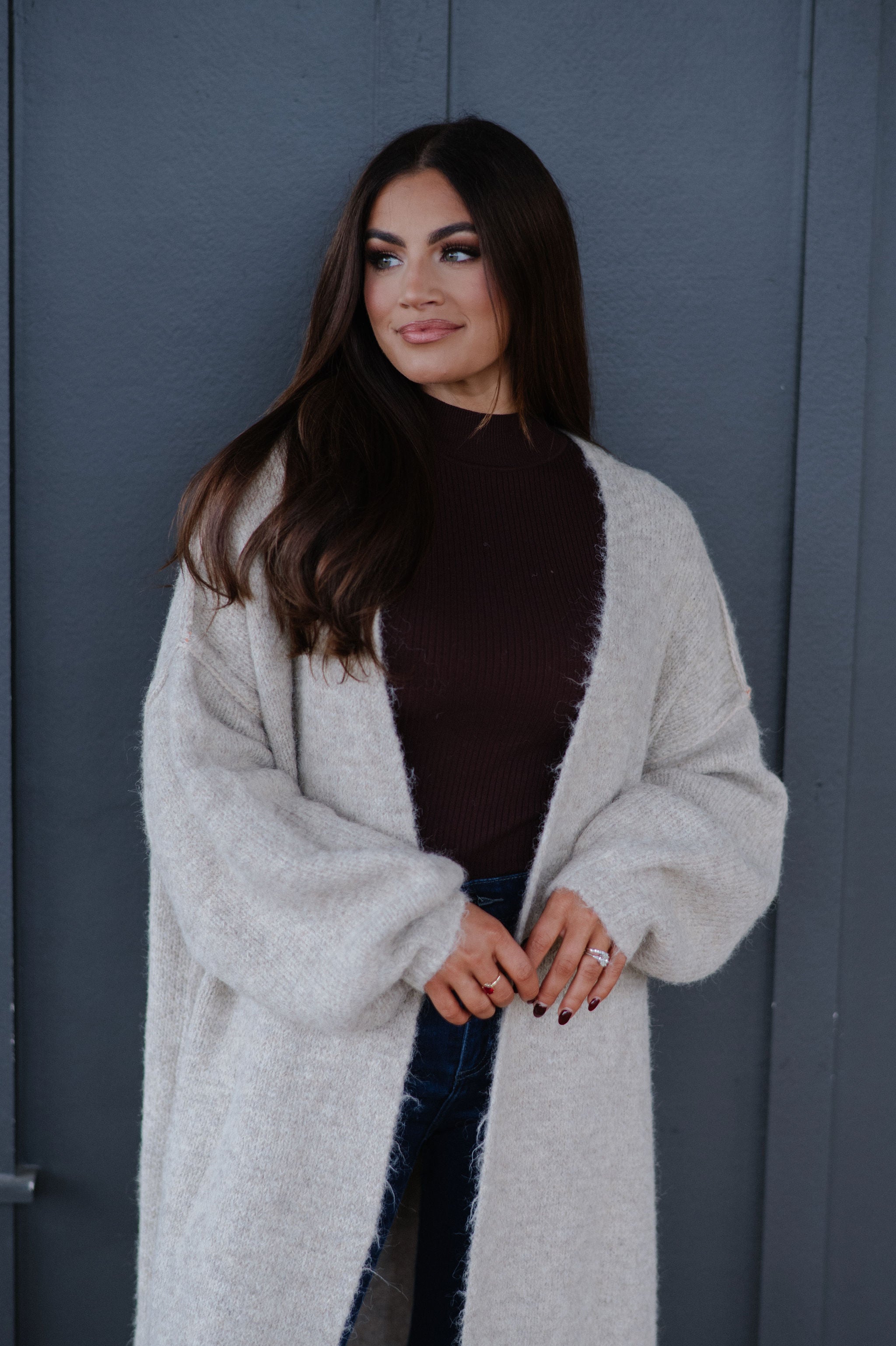 Chunky Oversized Cardigan- Oatmeal