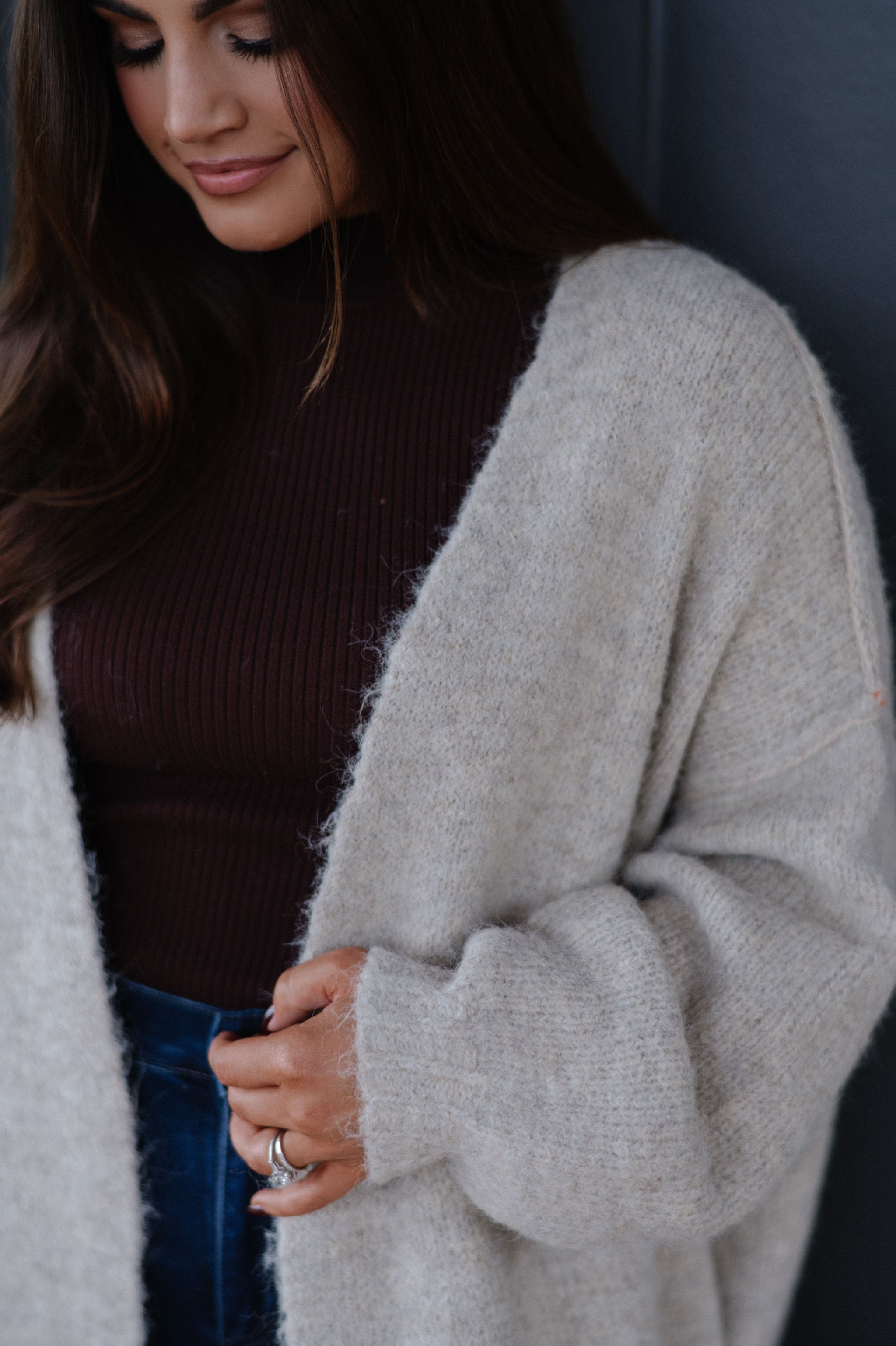 Chunky Oversized Cardigan- Oatmeal