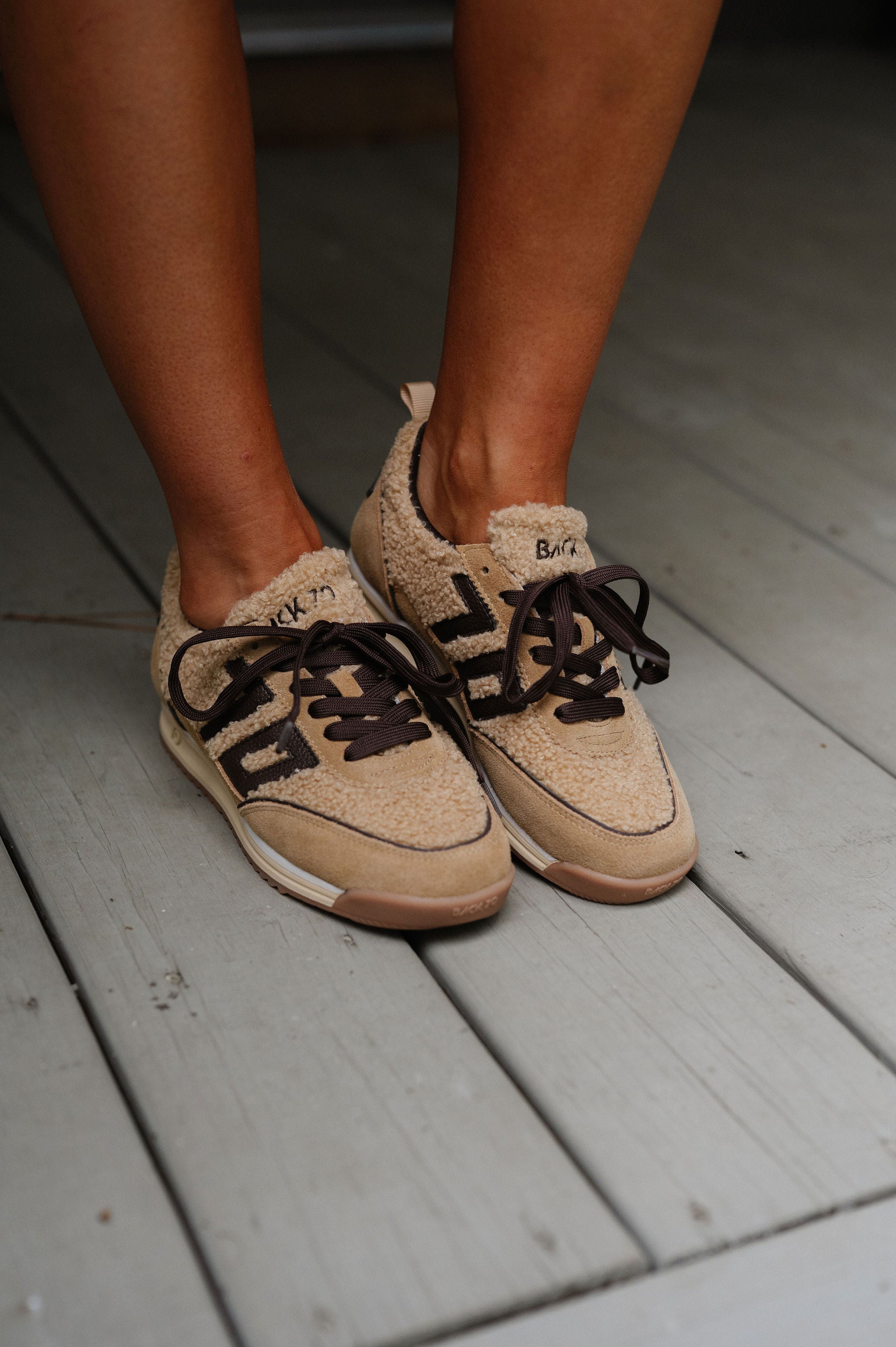 Barkley Jogger Sneakers-Beige/Coffee//BACK70