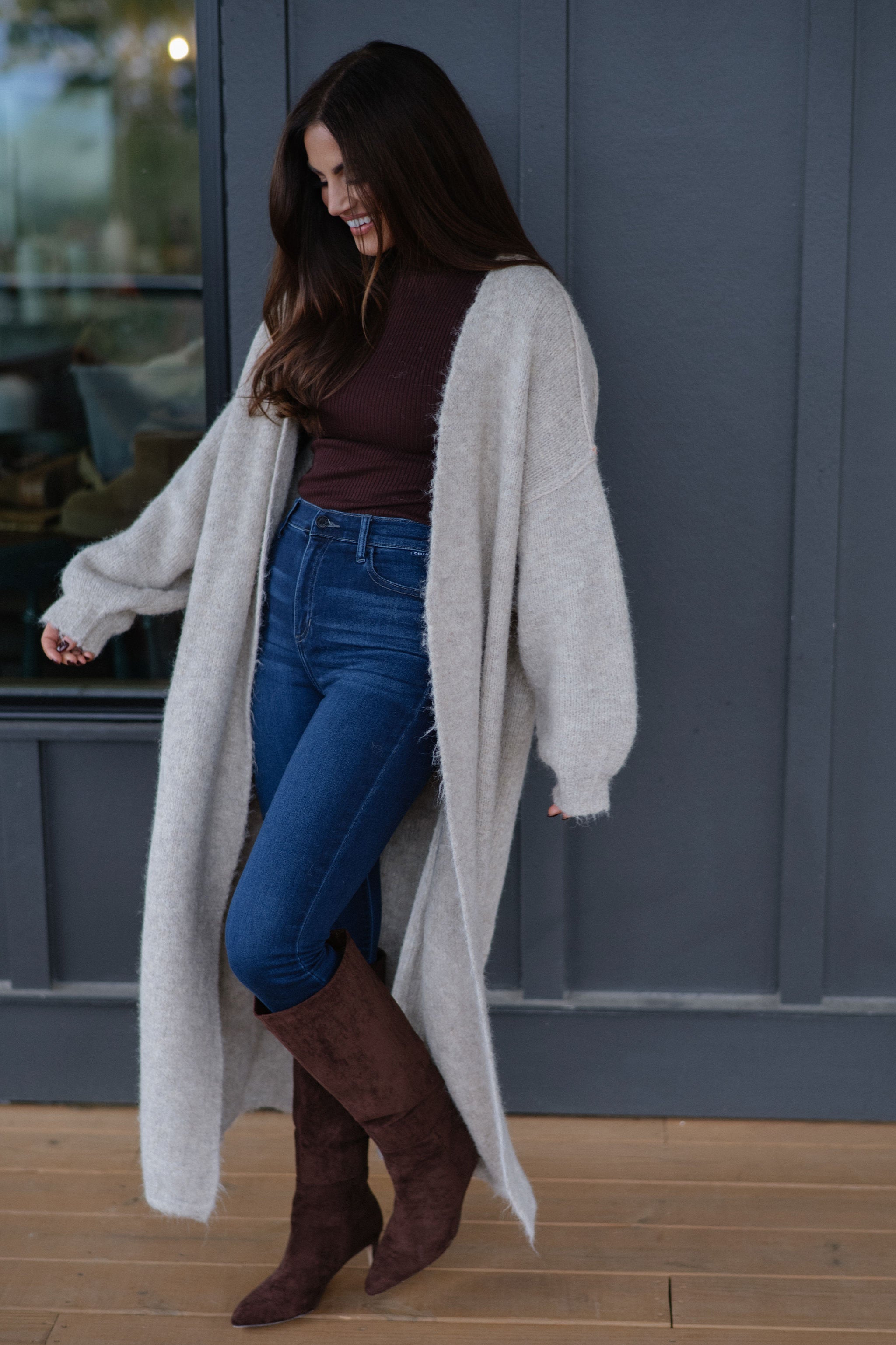 Chunky Oversized Cardigan- Oatmeal