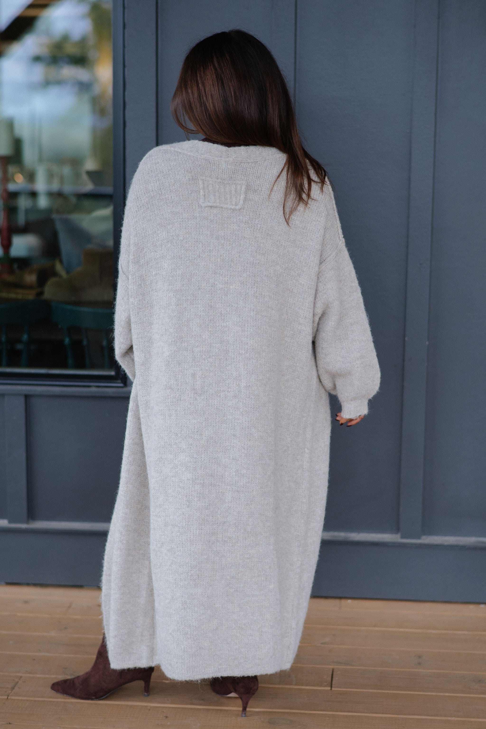 Chunky Oversized Cardigan- Oatmeal