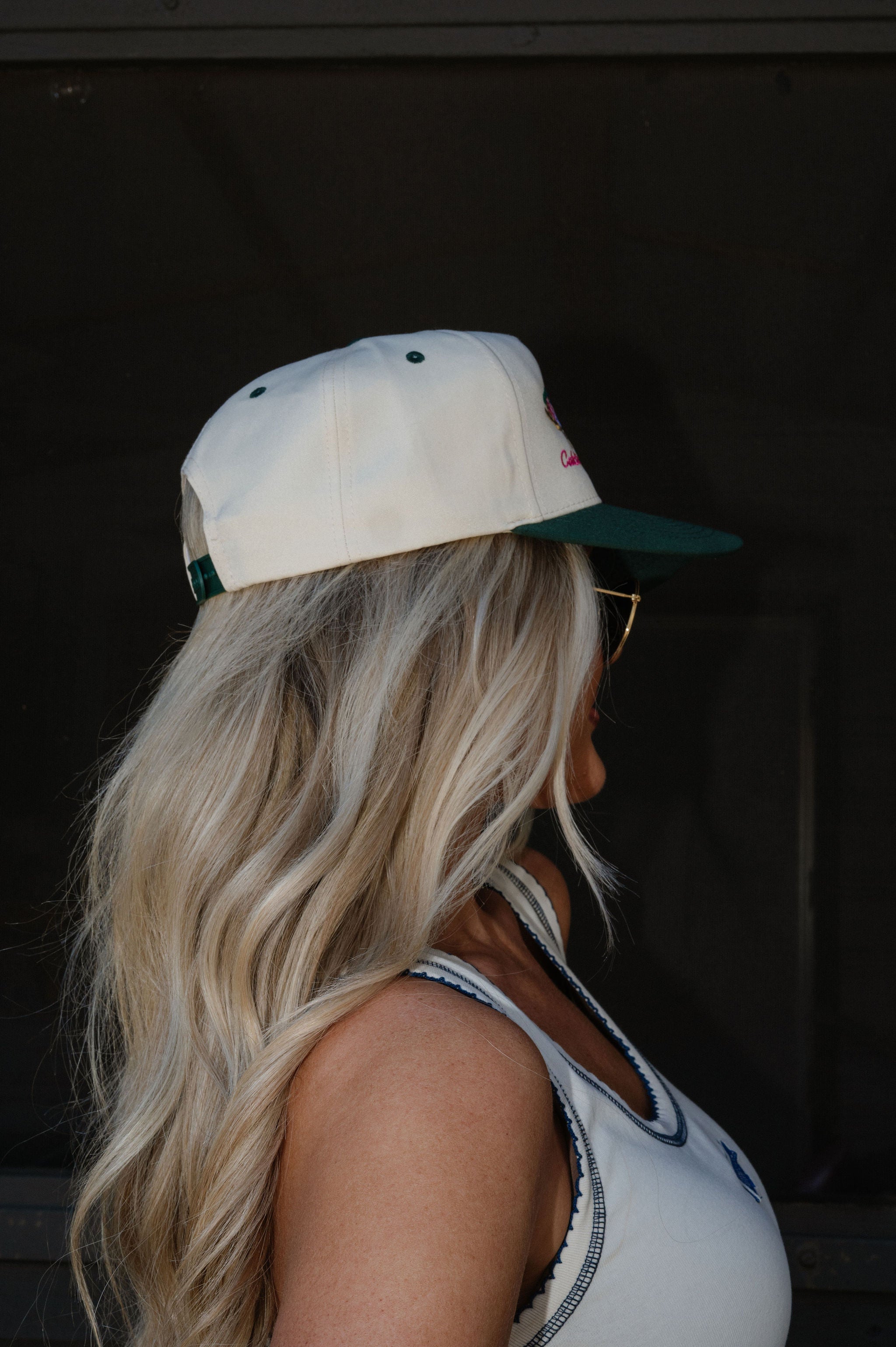 Catching Fish Not Feelings Trucker Hat-Cream