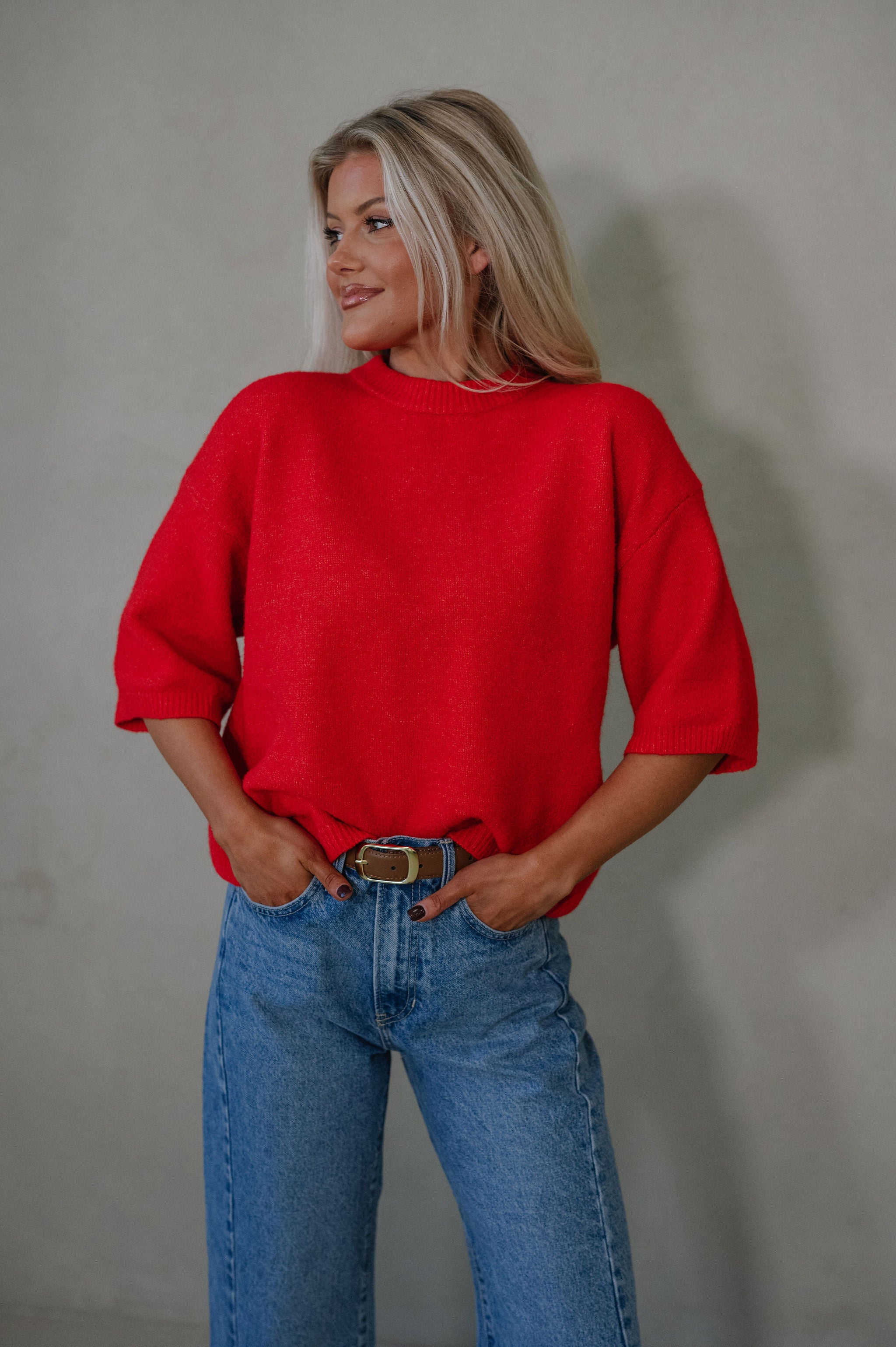 Norah Sweater-Red