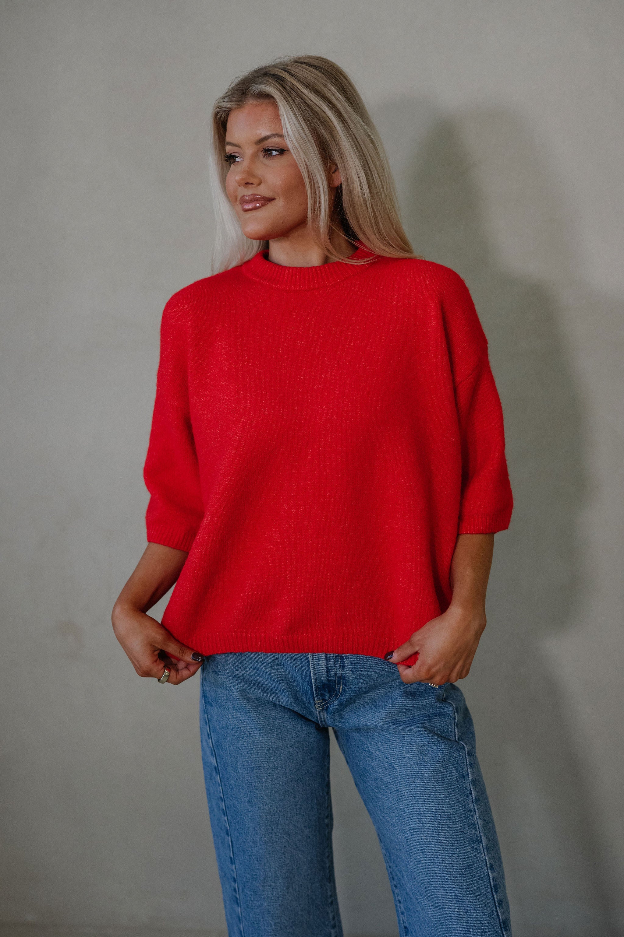 Norah Sweater-Red