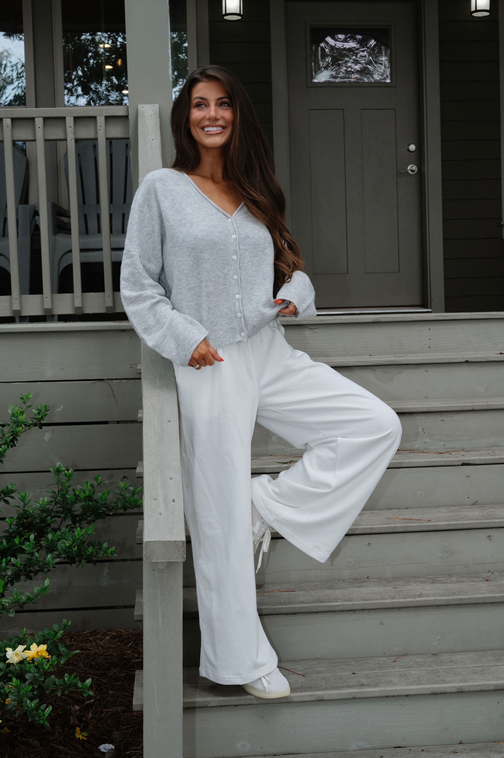 Krissy Cardigan-Heather Grey