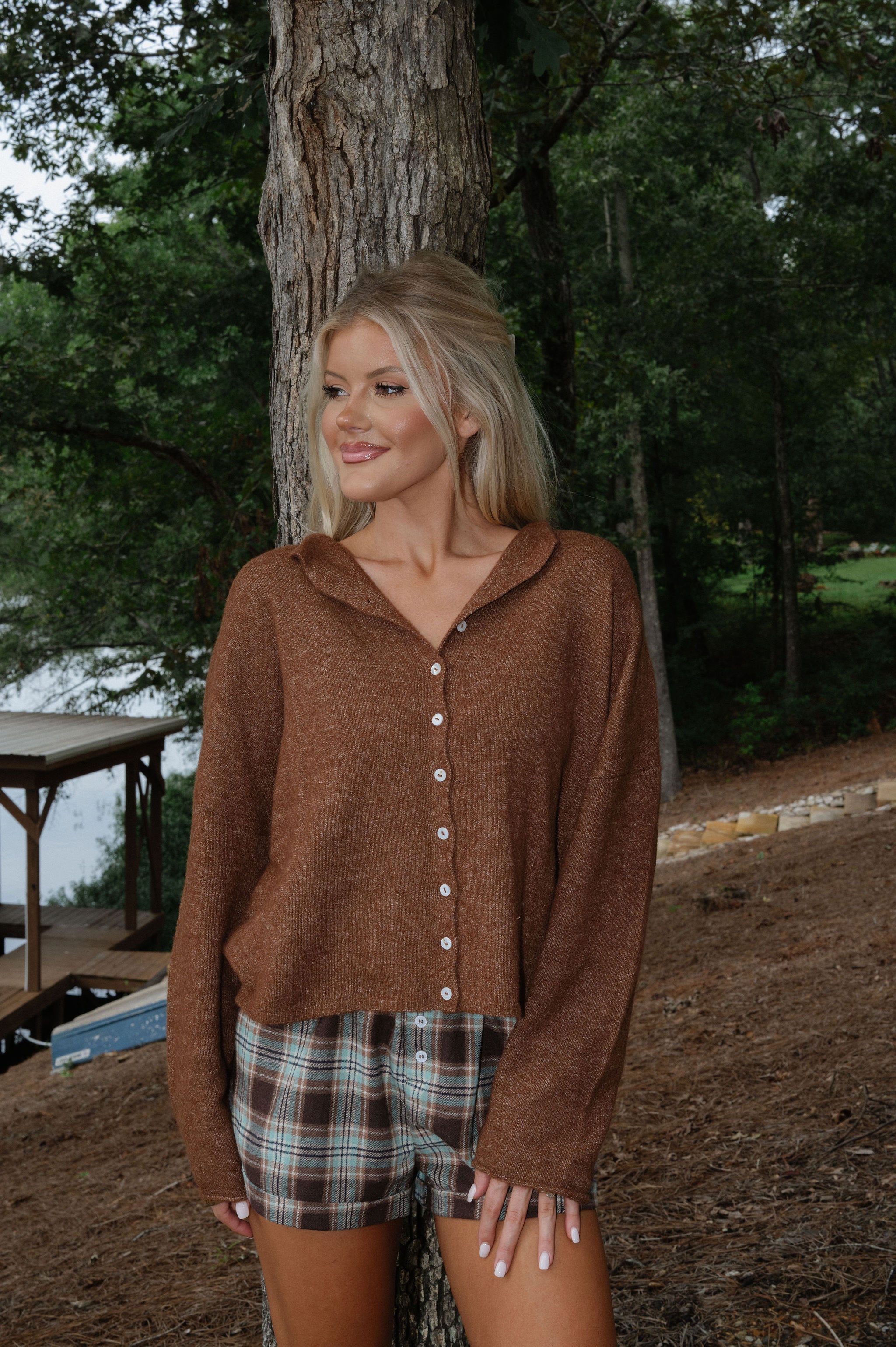 Victoria Cardigan-Brown
