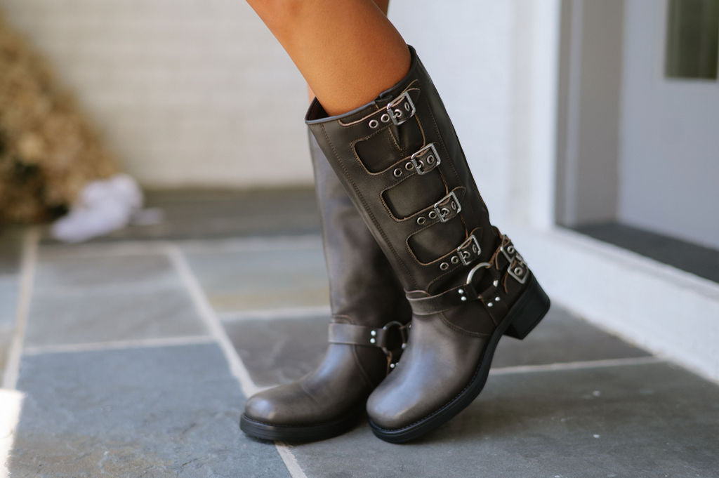 Brocks Moto Boots- Black