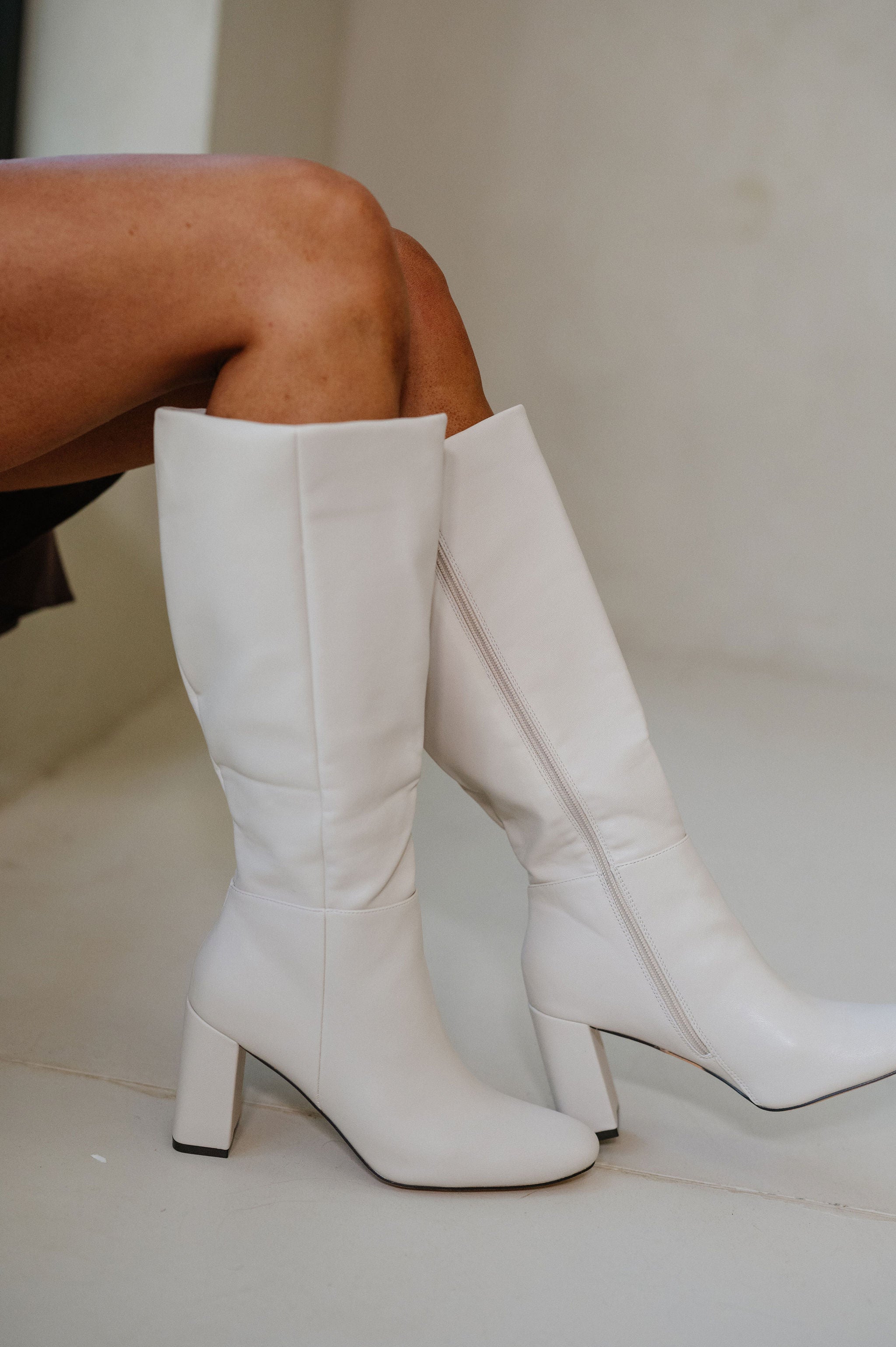 yellowBONE LONG BOOTS ホワイト Paolo Boots-Bone