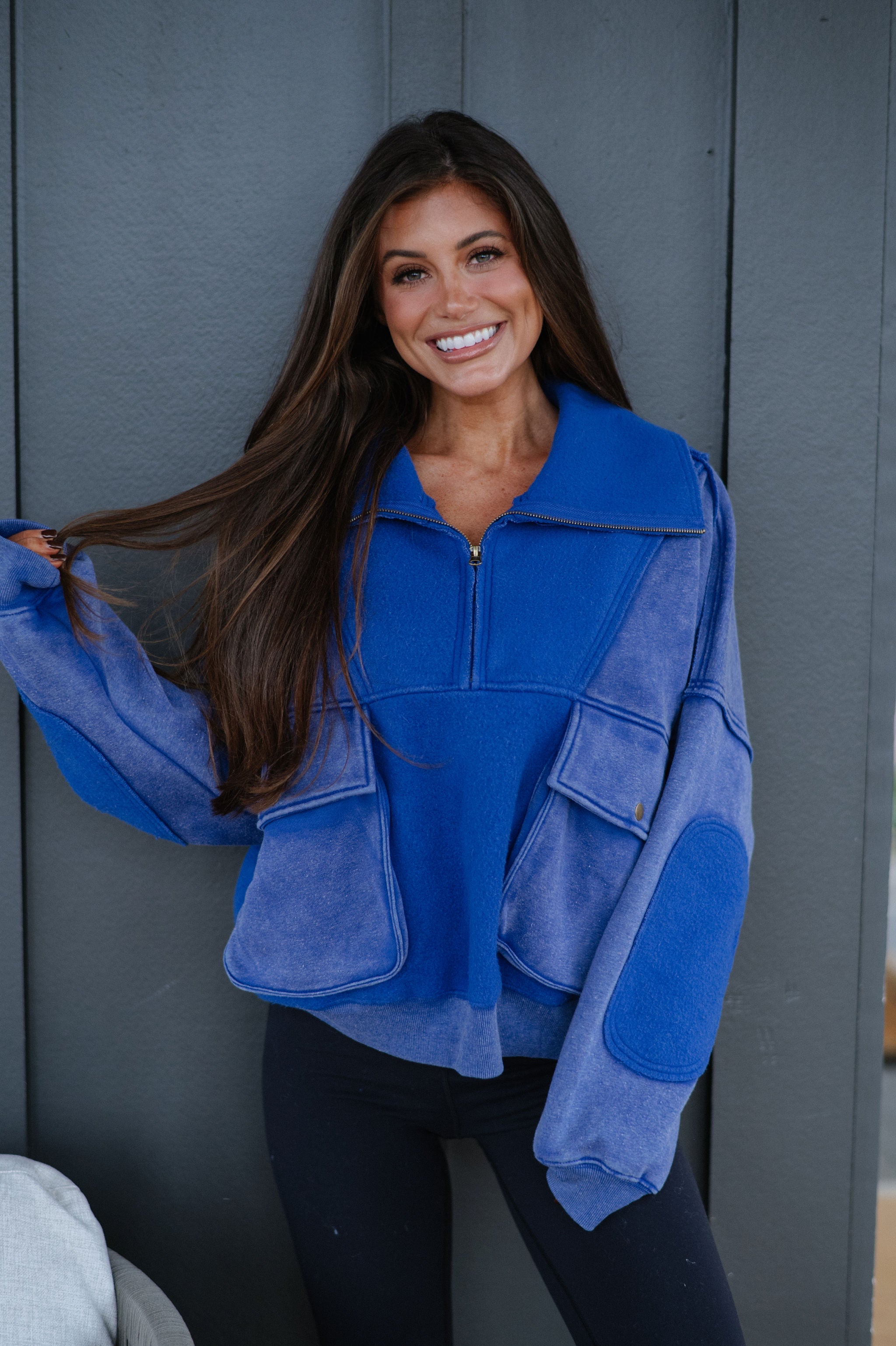 Riley Pullover-Blue