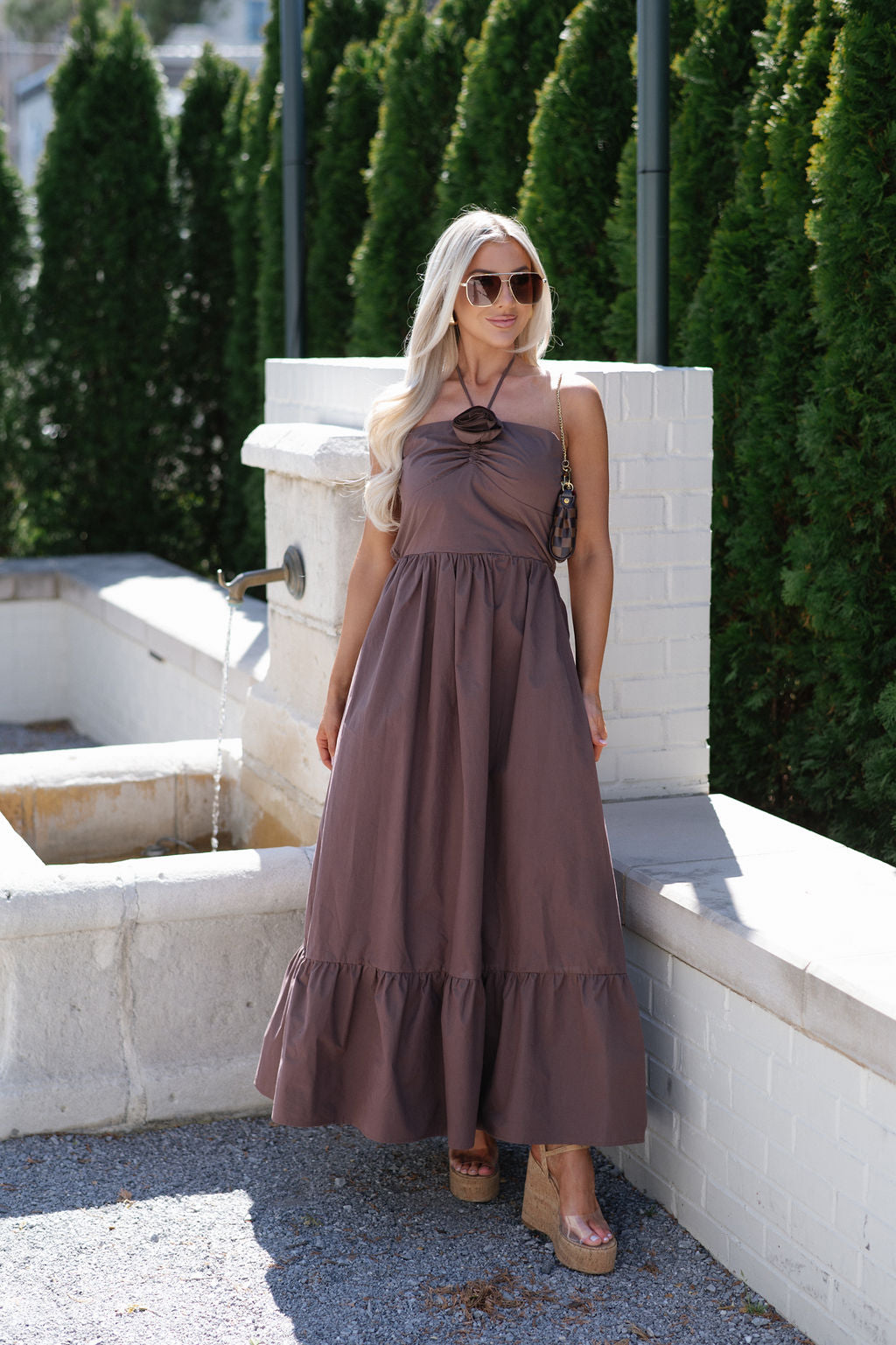 Scarlett Chocolate Midi Dress