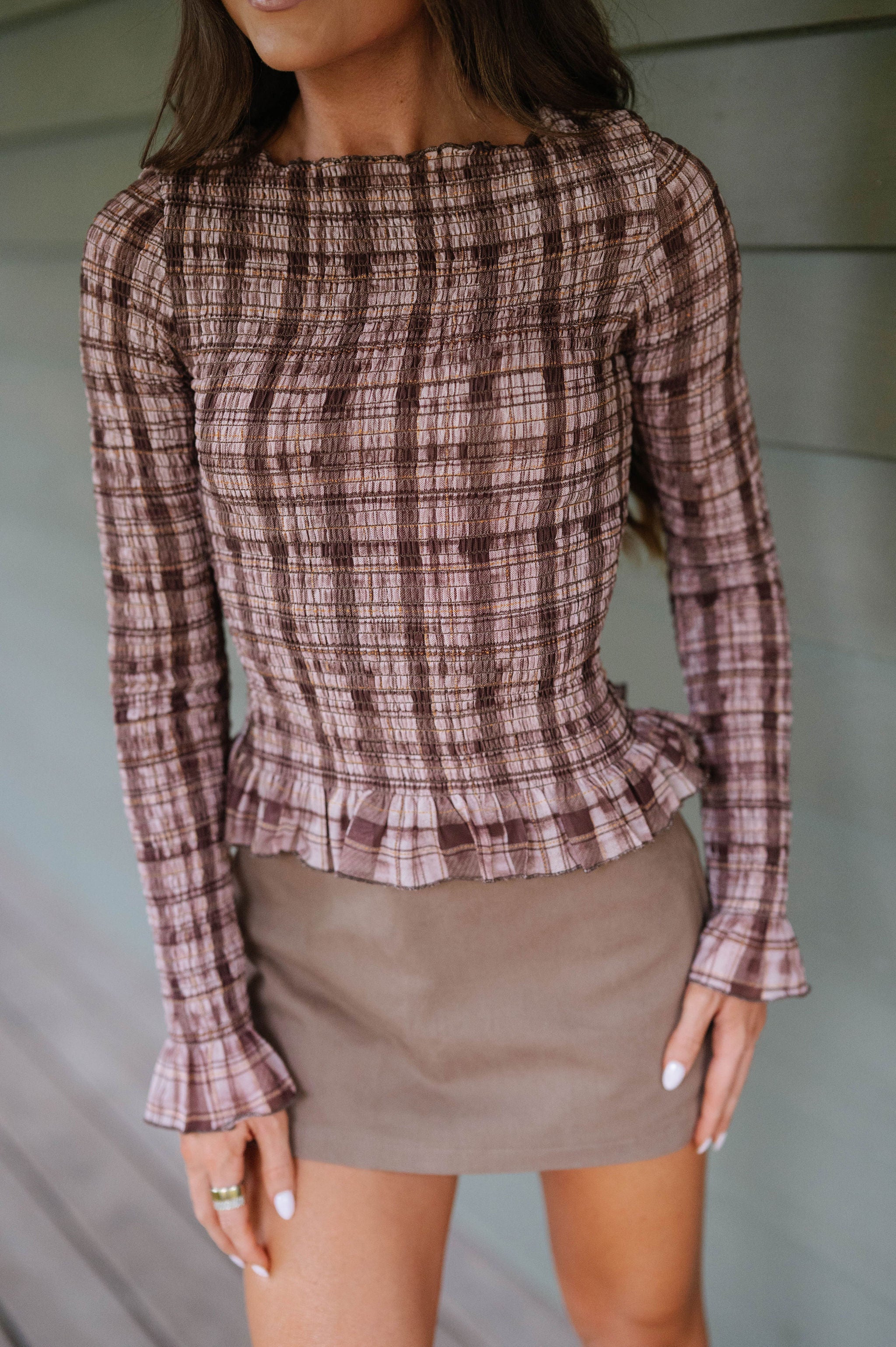 Linley Mini Skort-Mocha