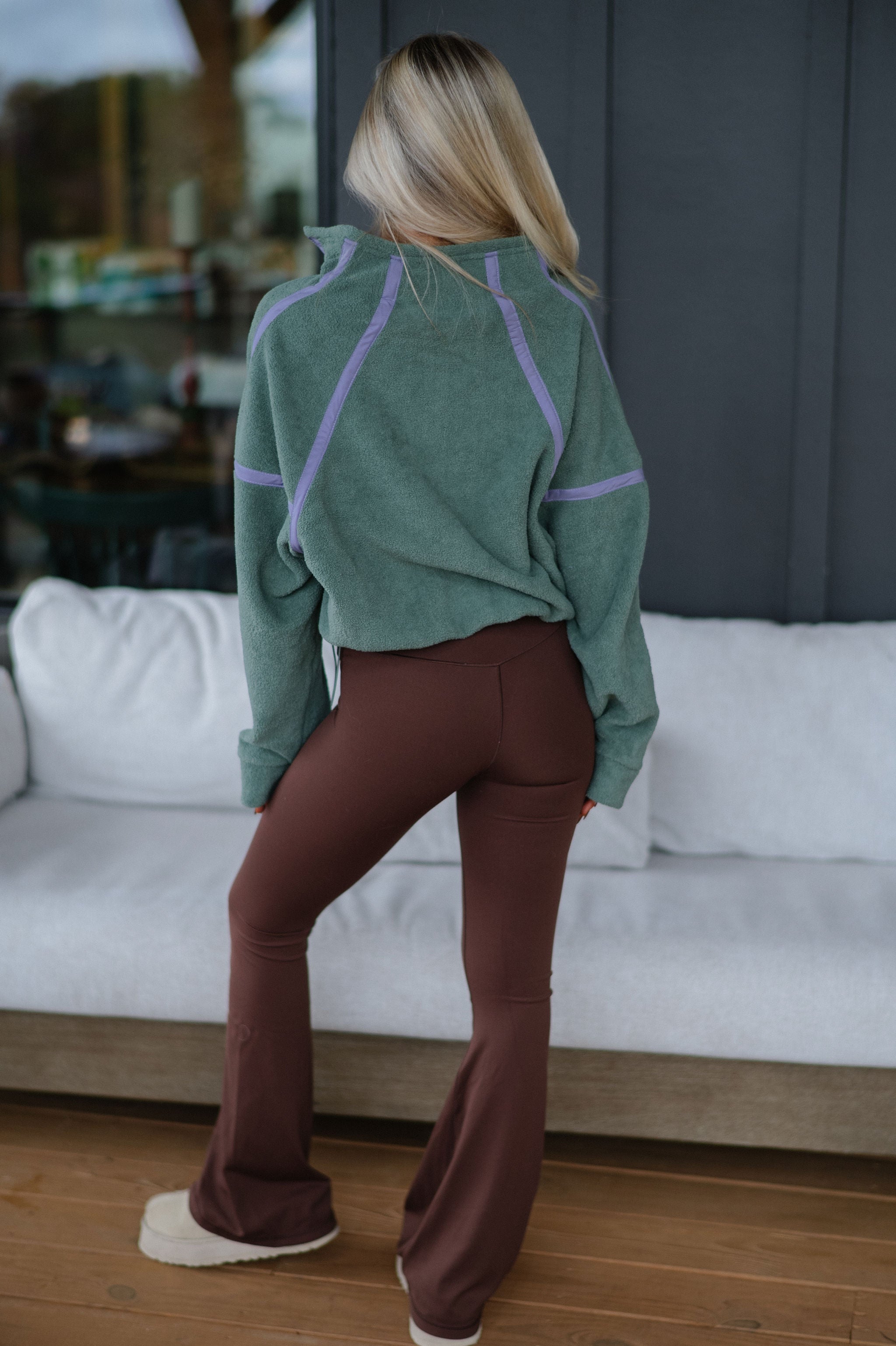 Katy Half Zip Pullover-Pistachio