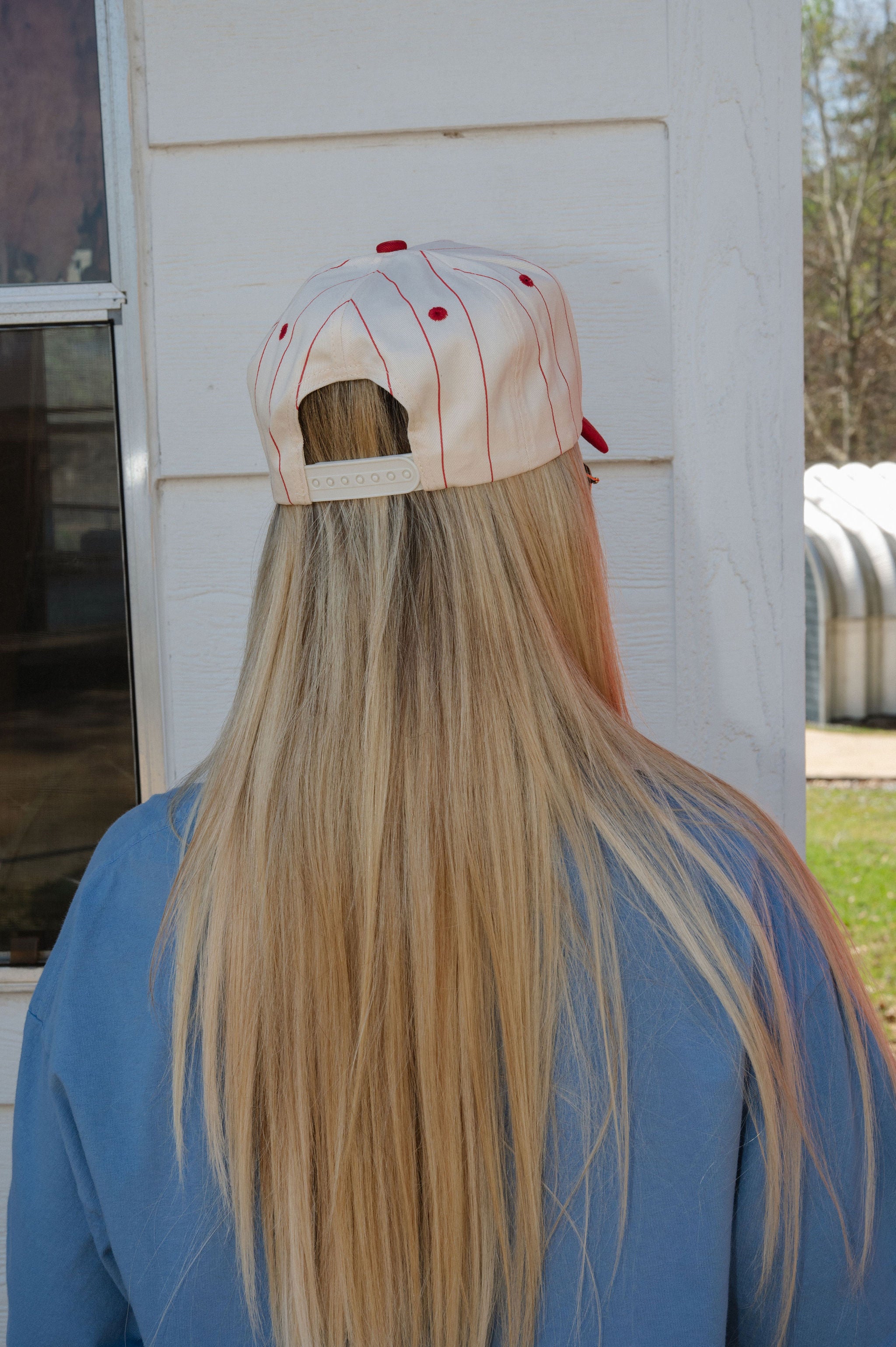 Made In America Trucker Hat- Red Stripe