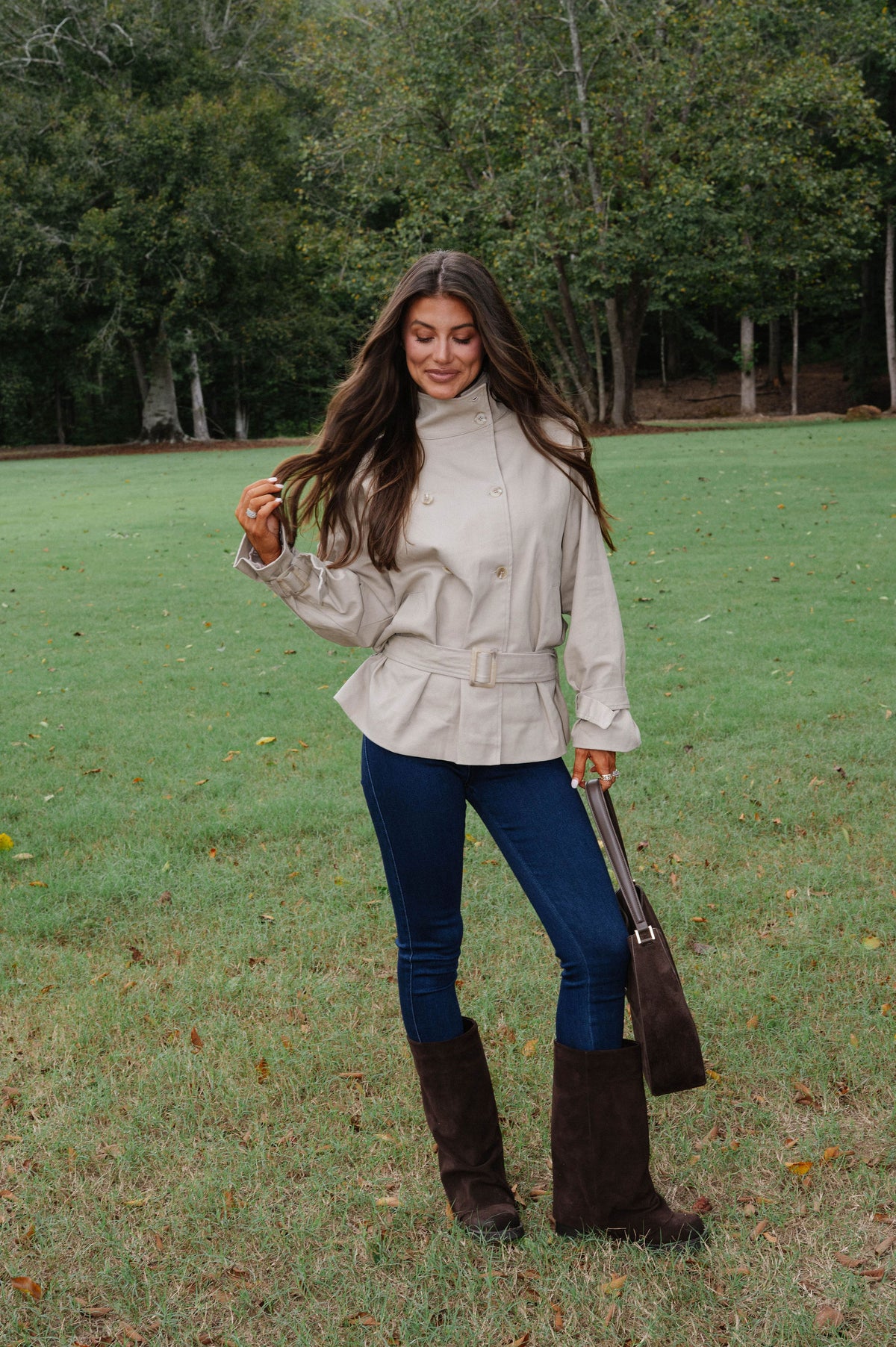 Cora Trench Coat-Khaki