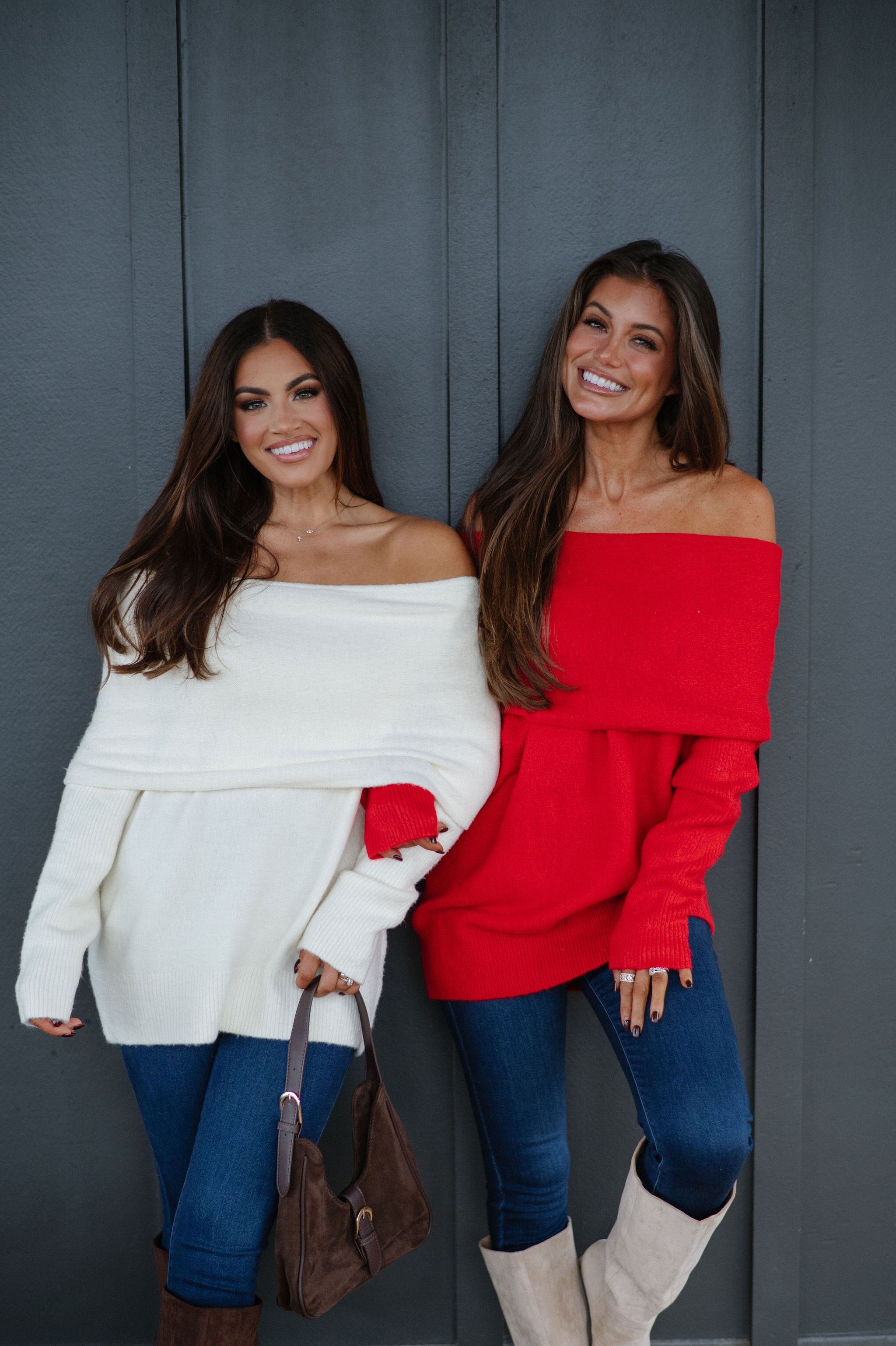 Cozy OTS Knit Sweater-Off White