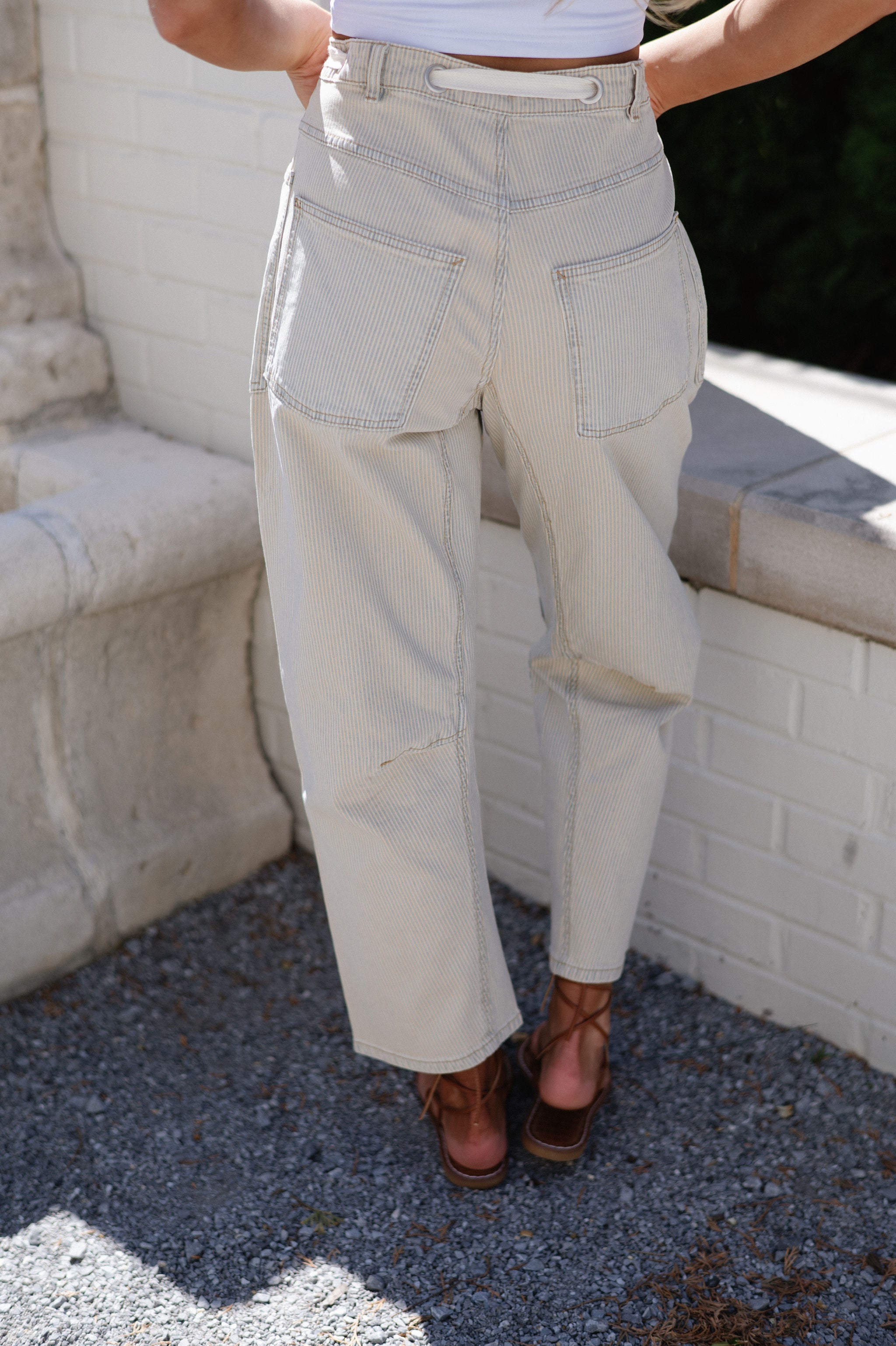 Two Tone Light Blue Pants