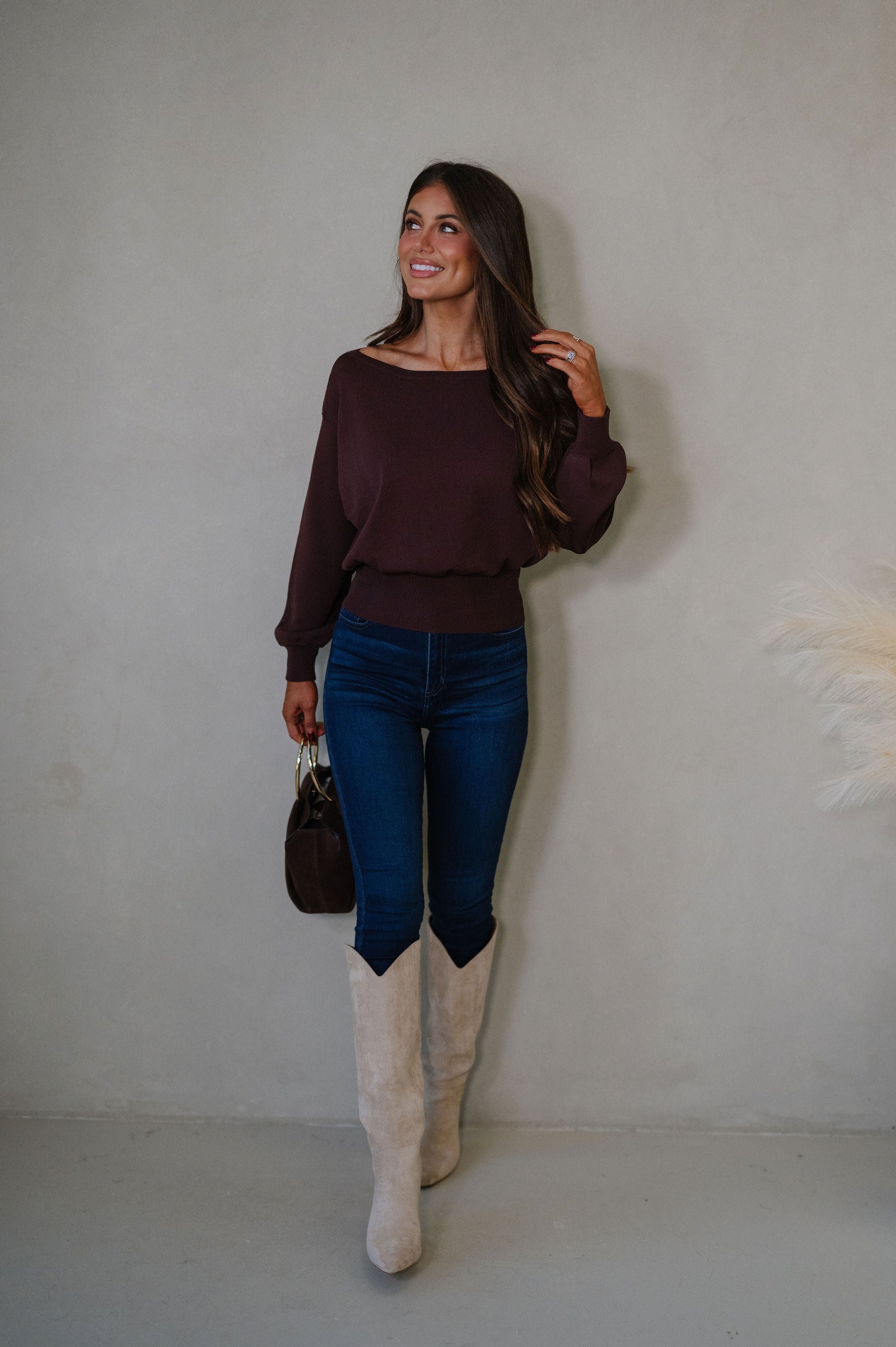 Eloise Sweater-Chocolate