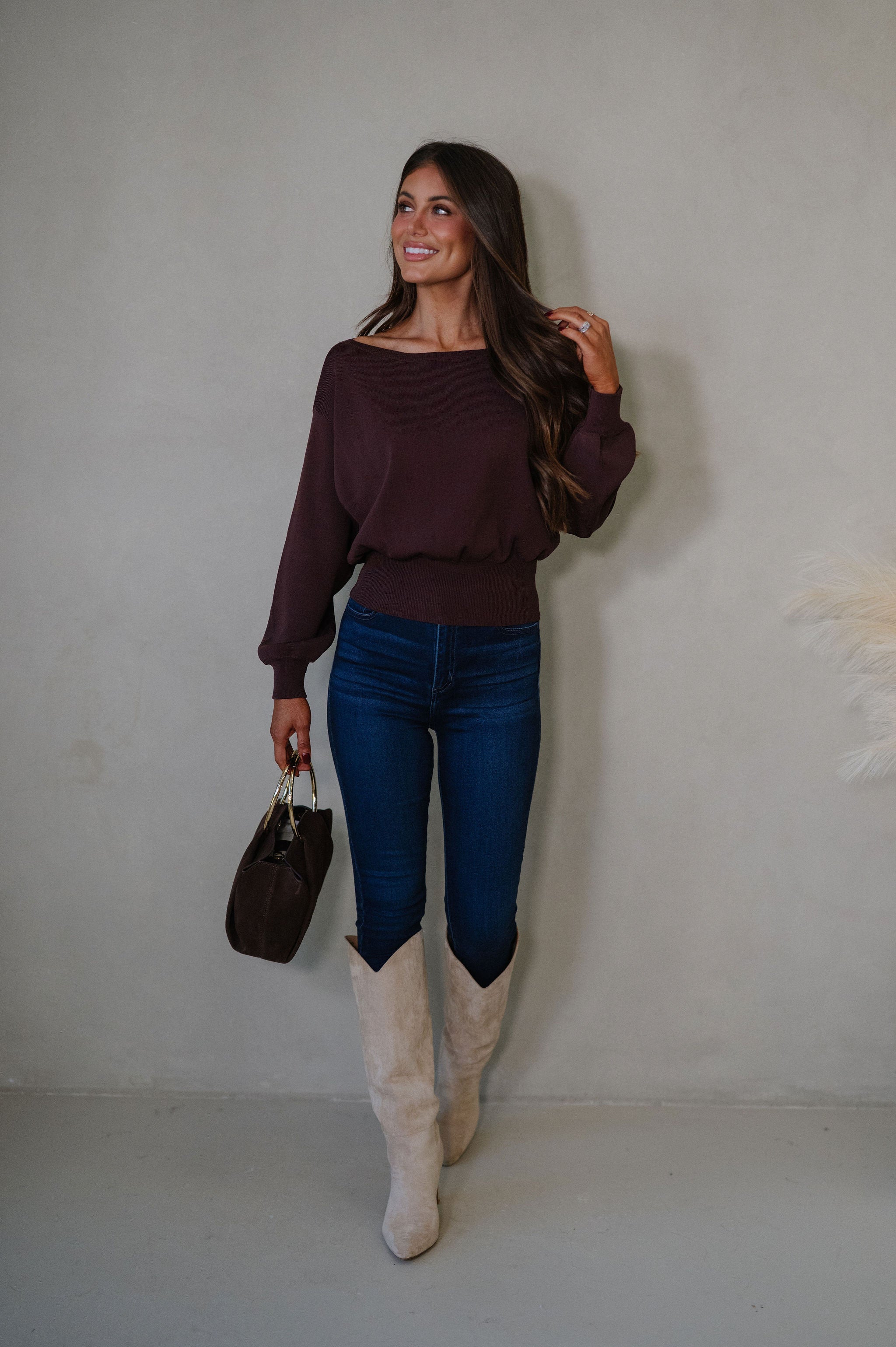 Eloise Sweater-Chocolate