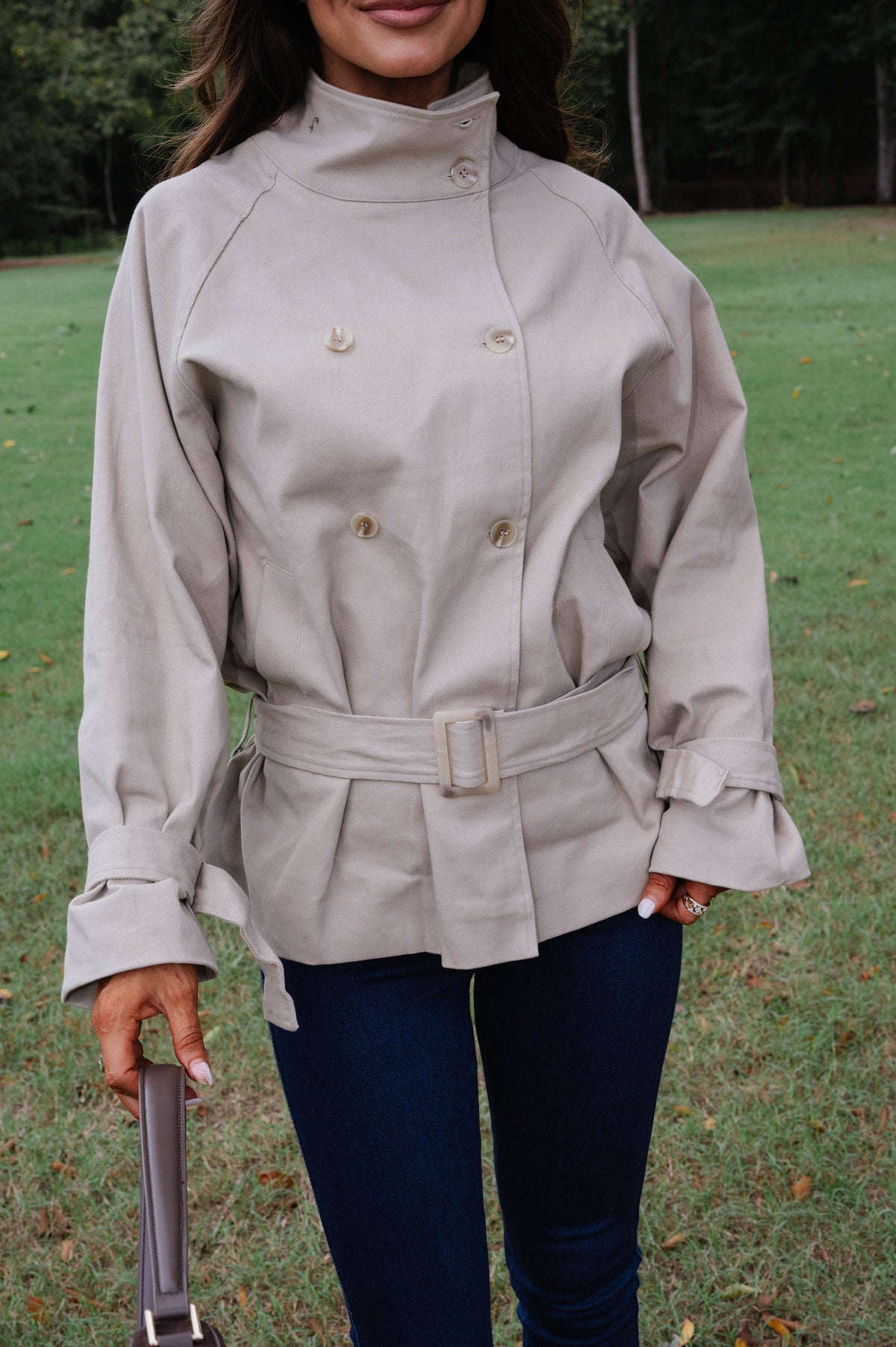 Cora Trench Coat-Khaki