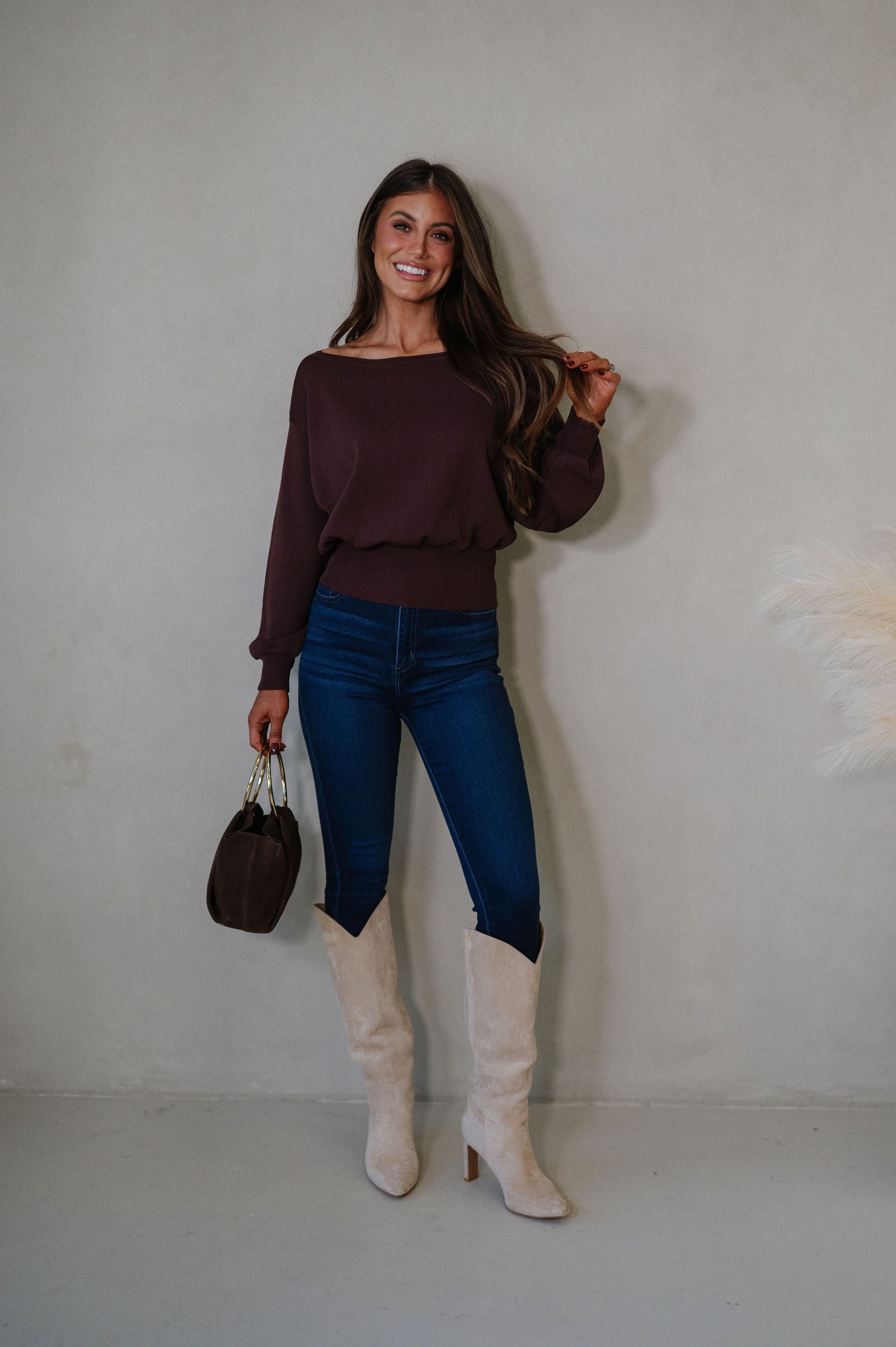 Eloise Sweater-Chocolate