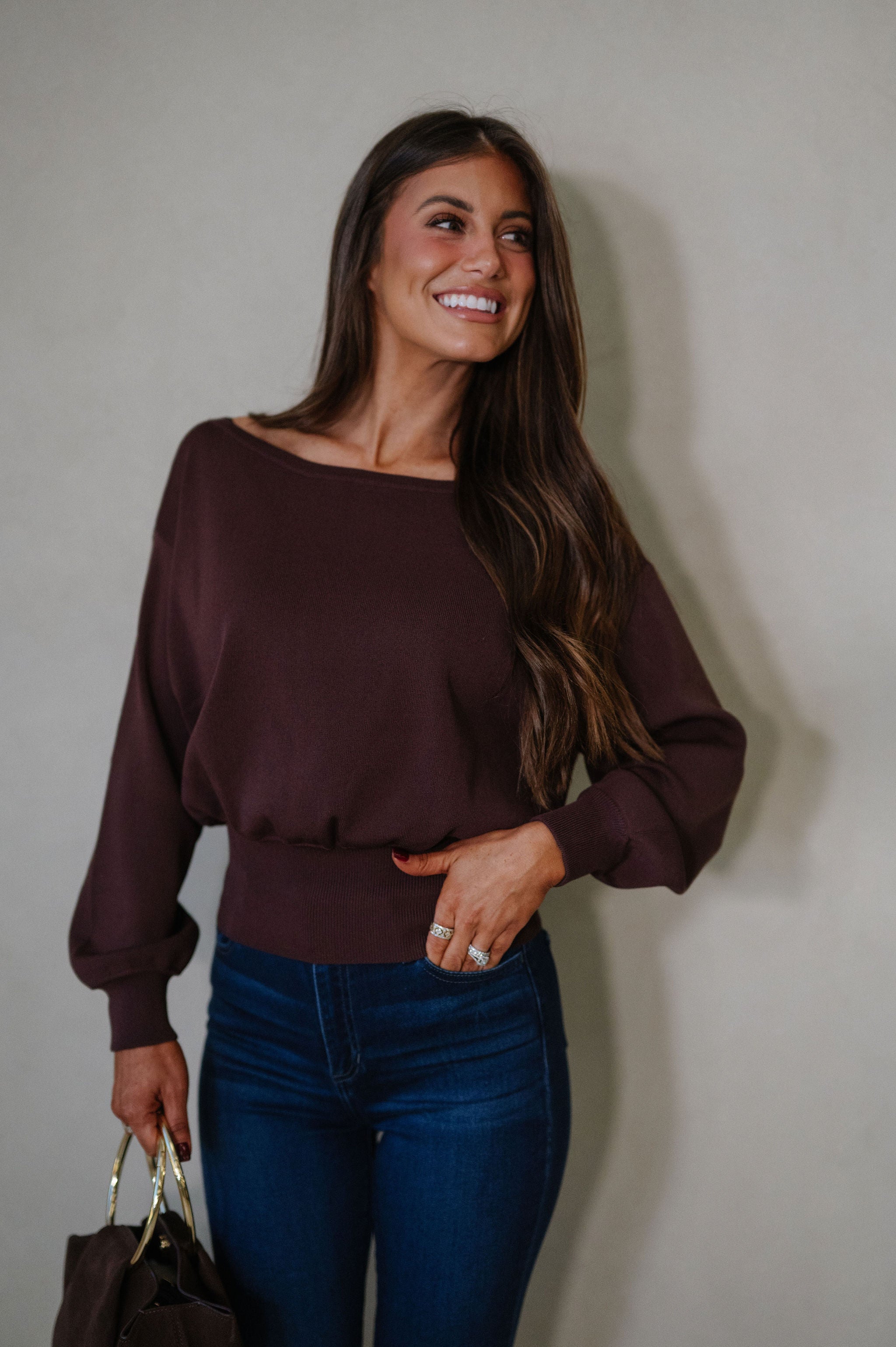 Eloise Sweater-Chocolate