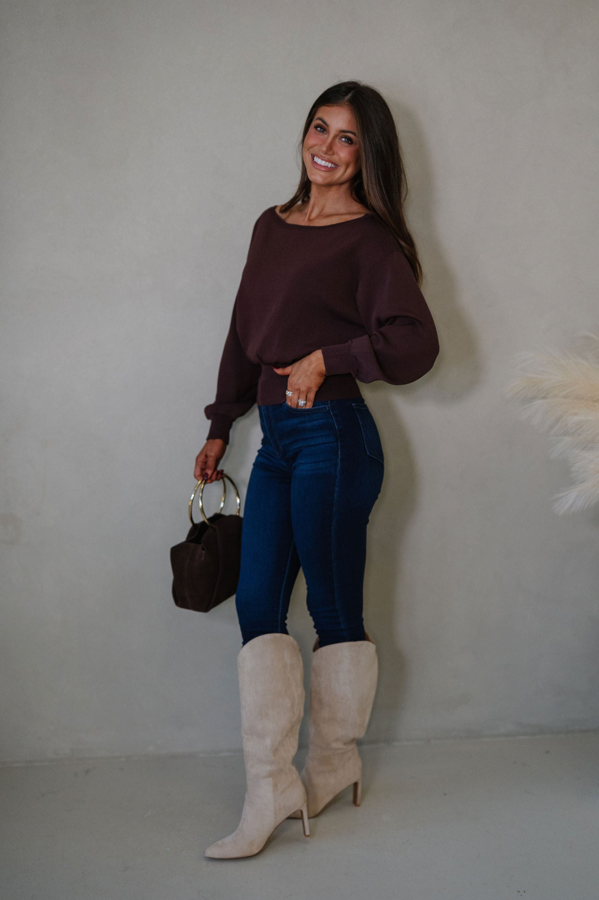 Eloise Sweater-Chocolate