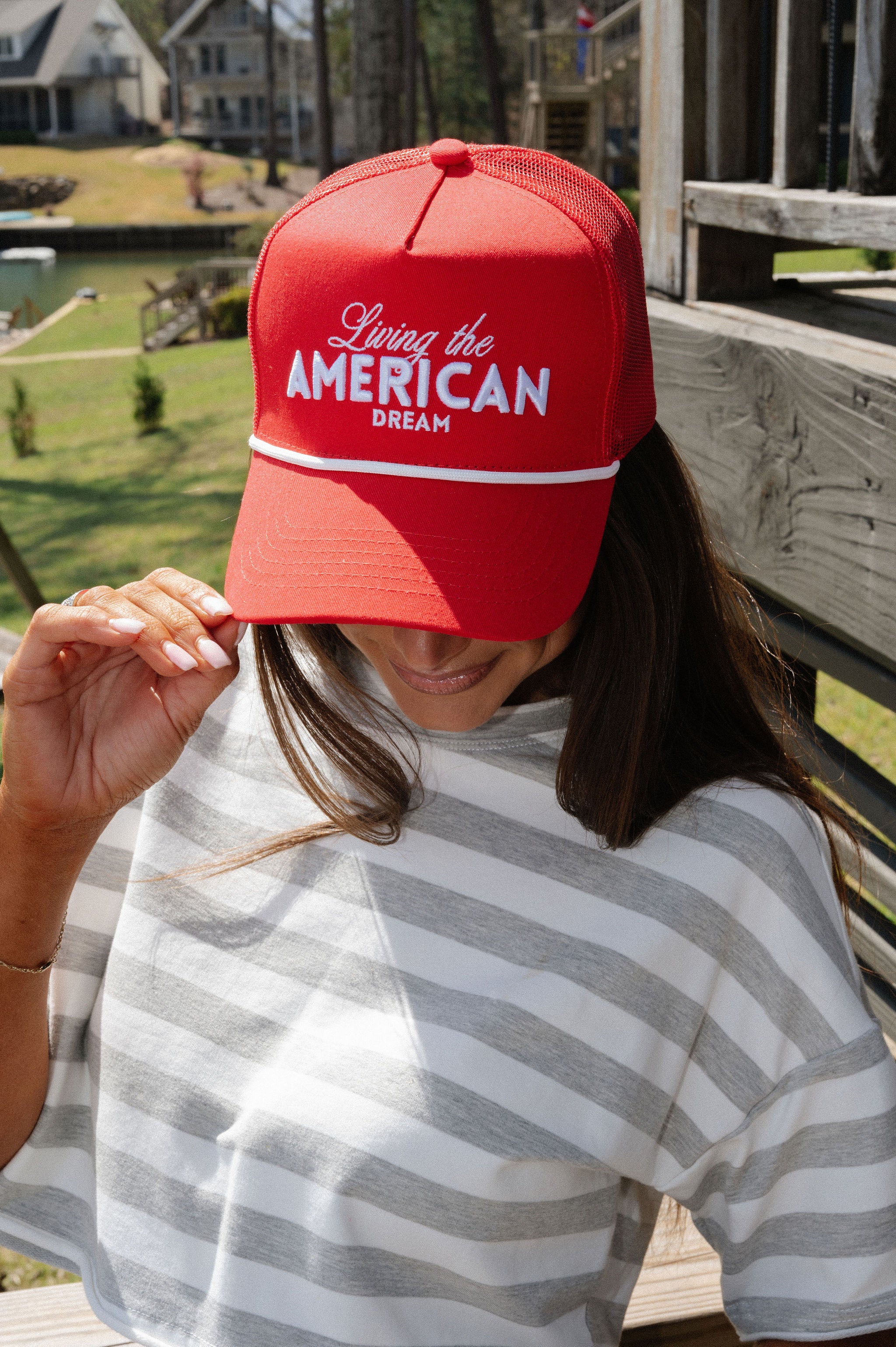 American Dream Trucker Hat- Red