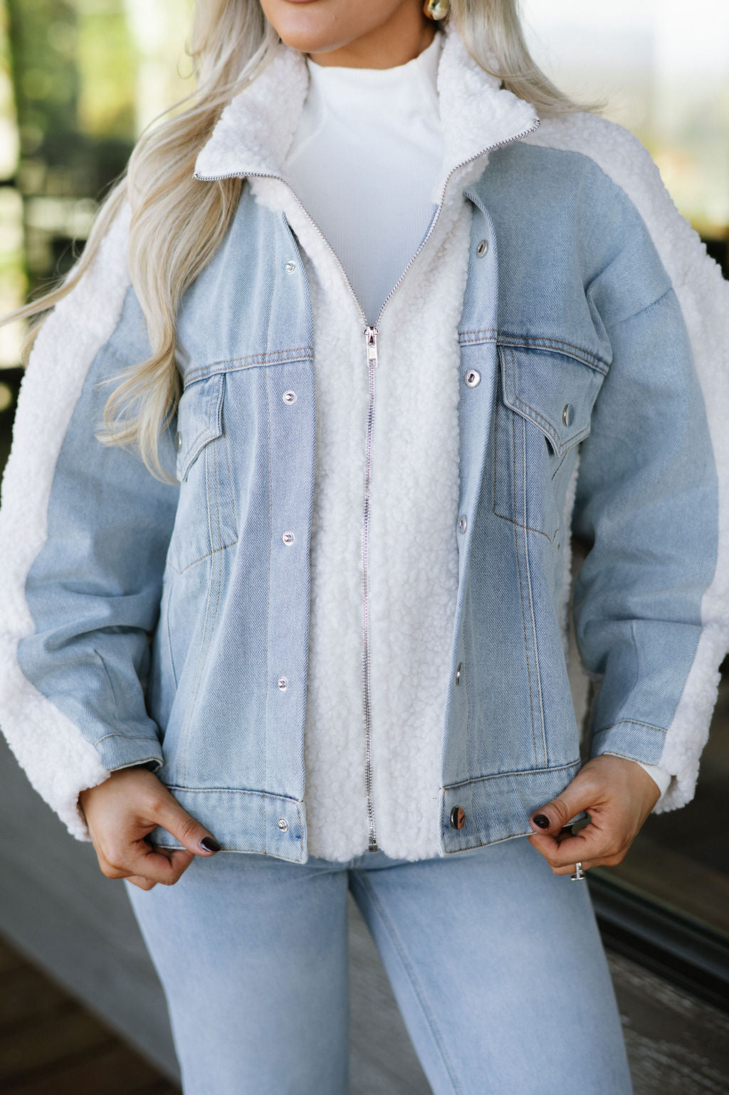 Lavinia Fleece Denim Jacket