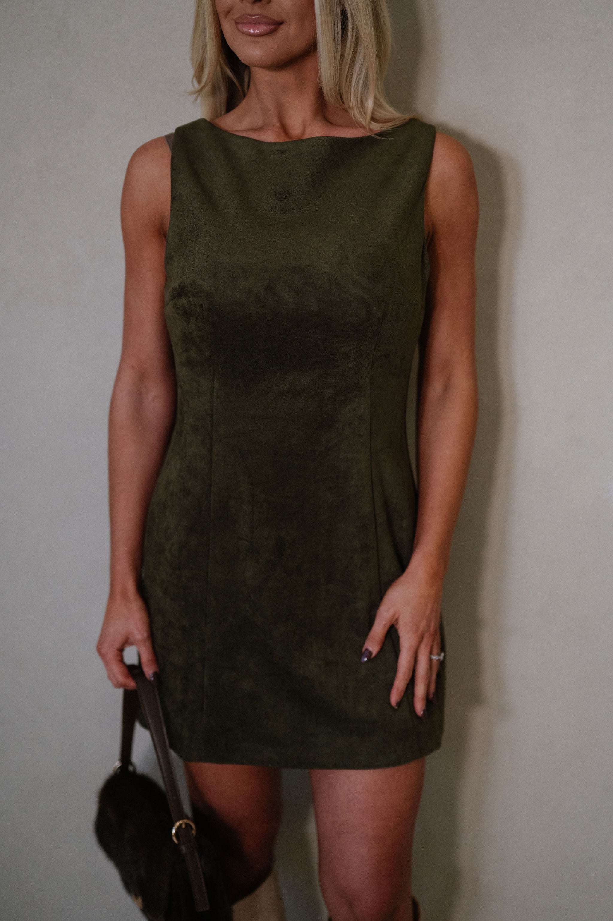 Louisa Dress-Olive