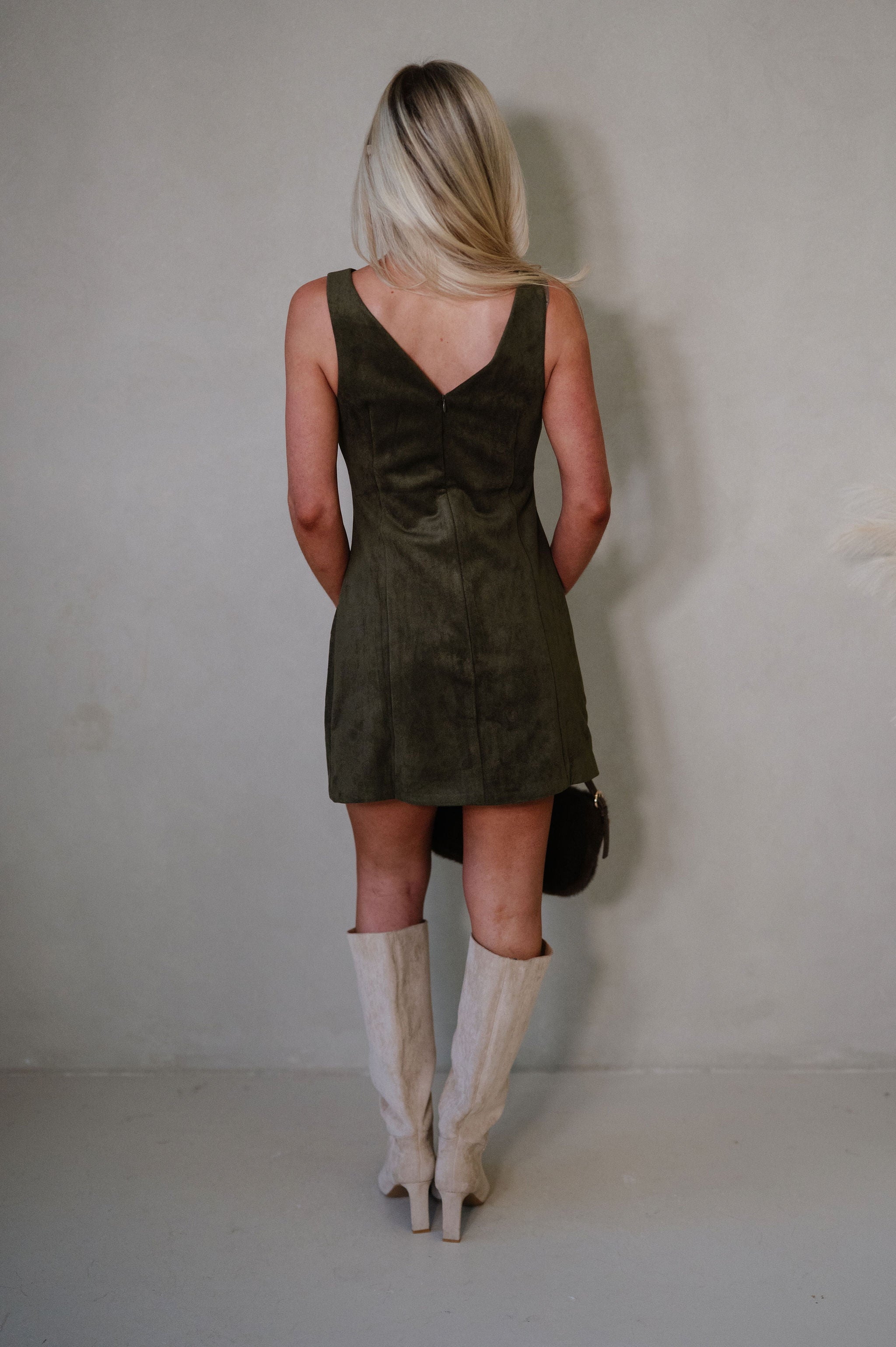 Louisa Dress-Olive
