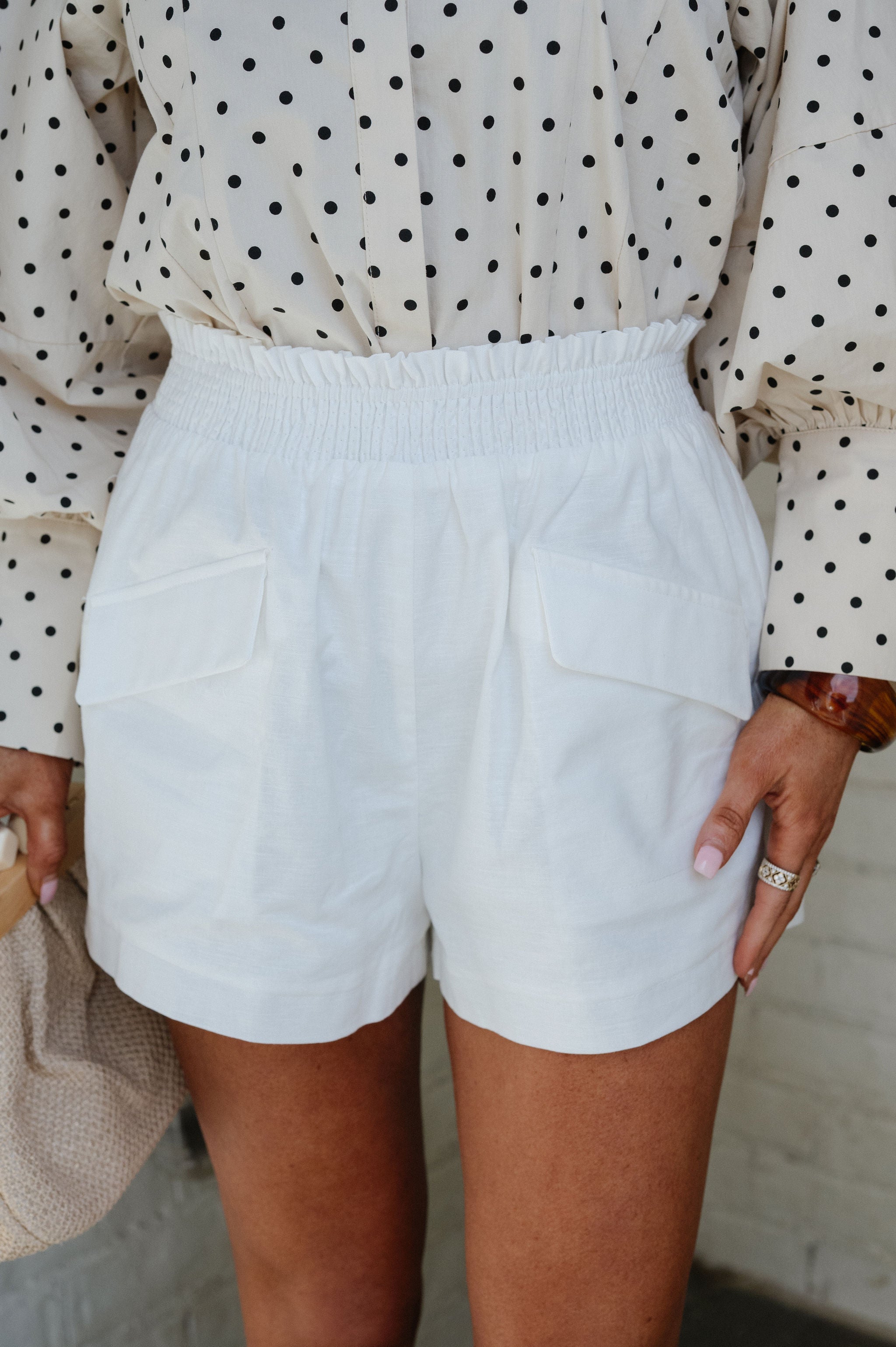 Tina Shorts-Off White