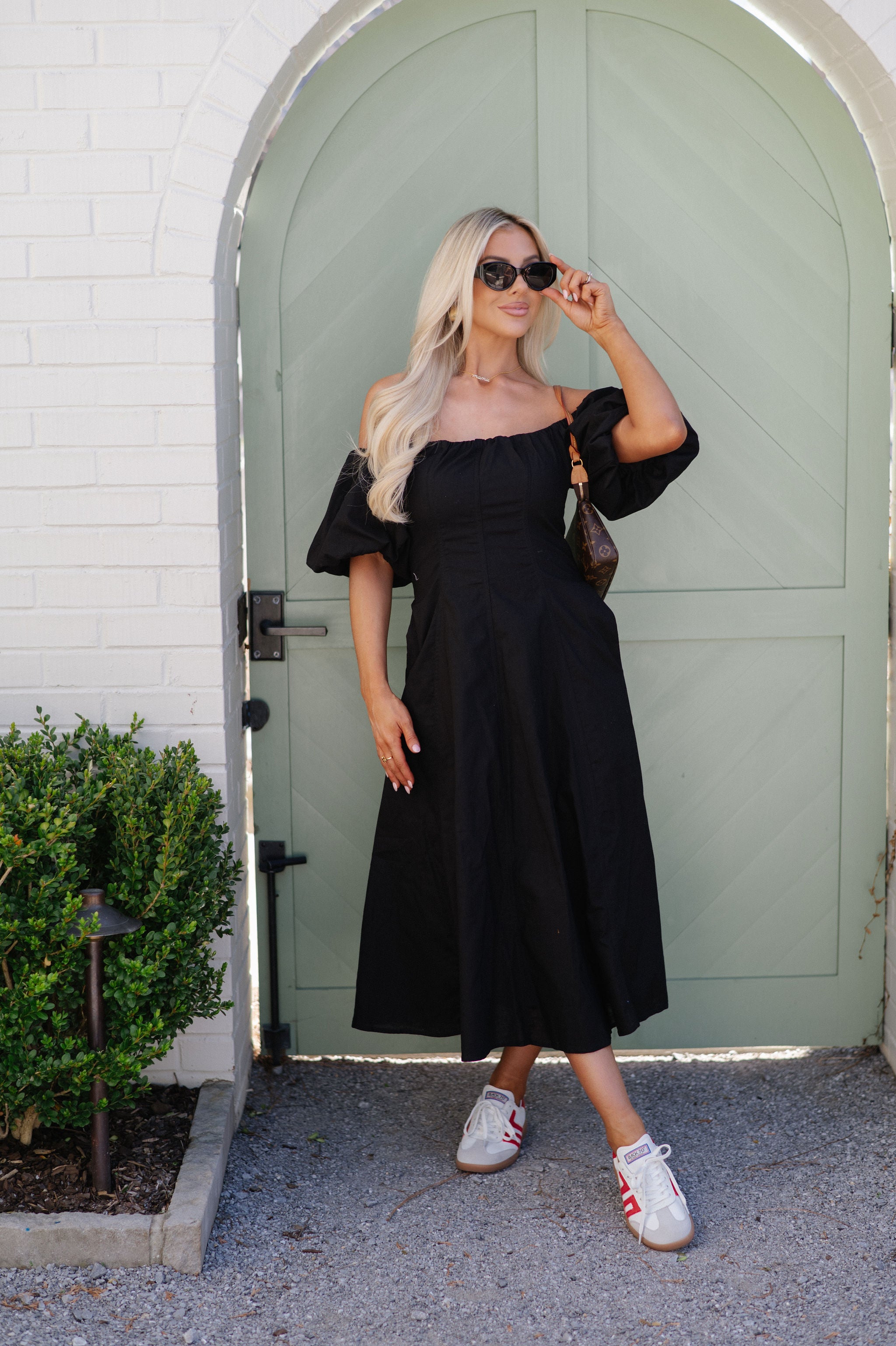 Shannie Midi Dress-Black