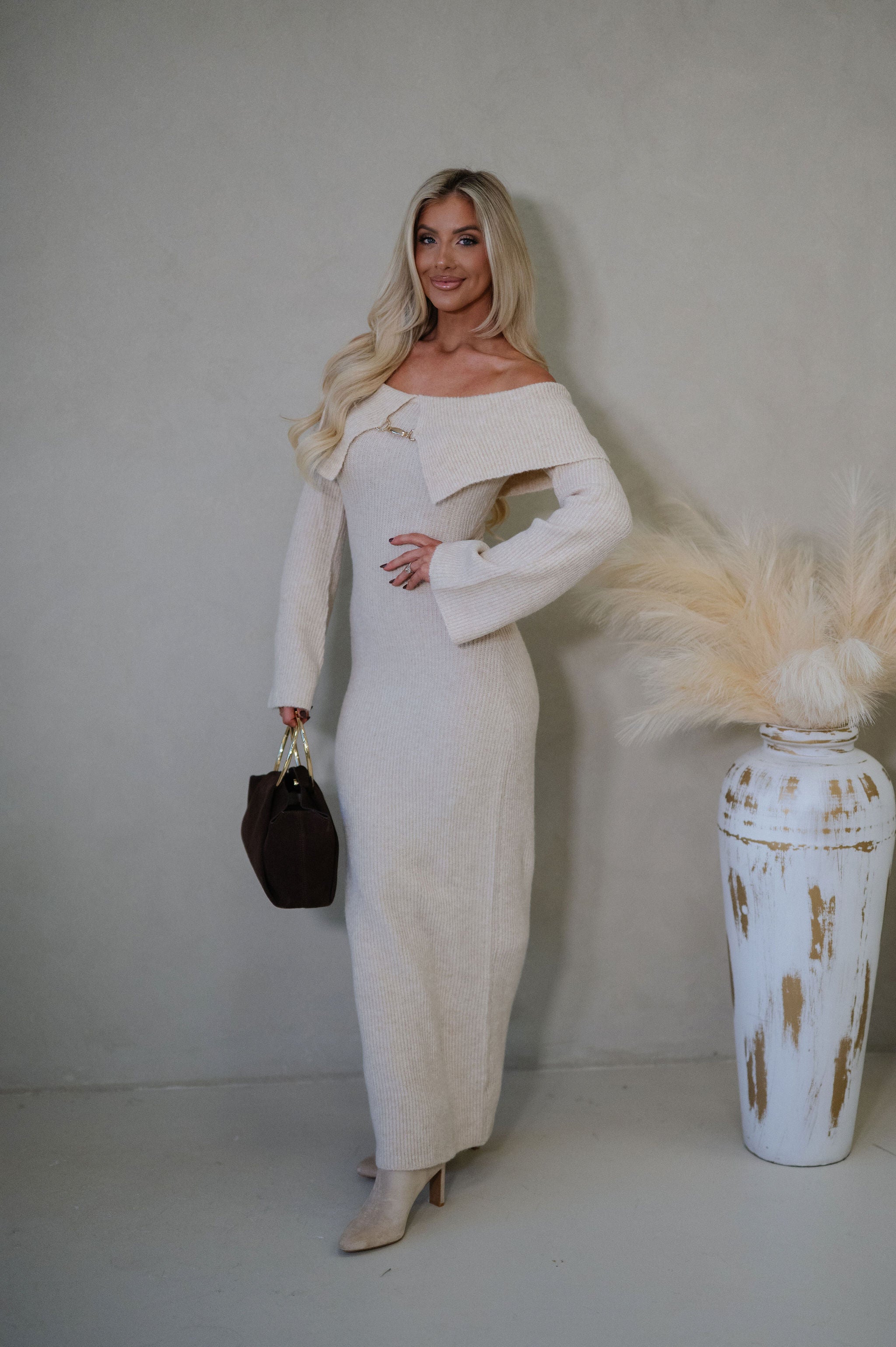 Marcus Maxi Dress-Natural