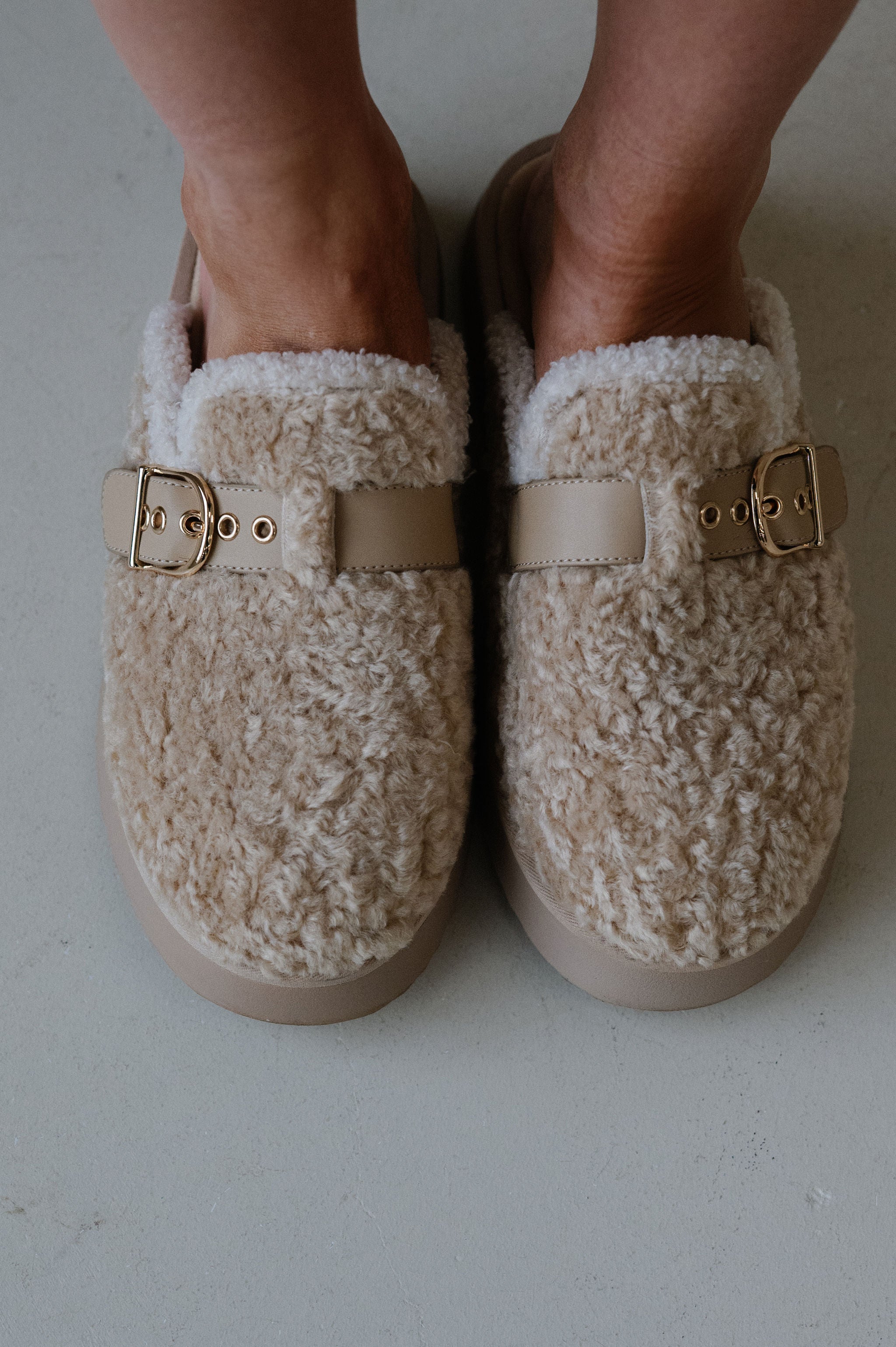 Sugary Buckle Clog-Natural