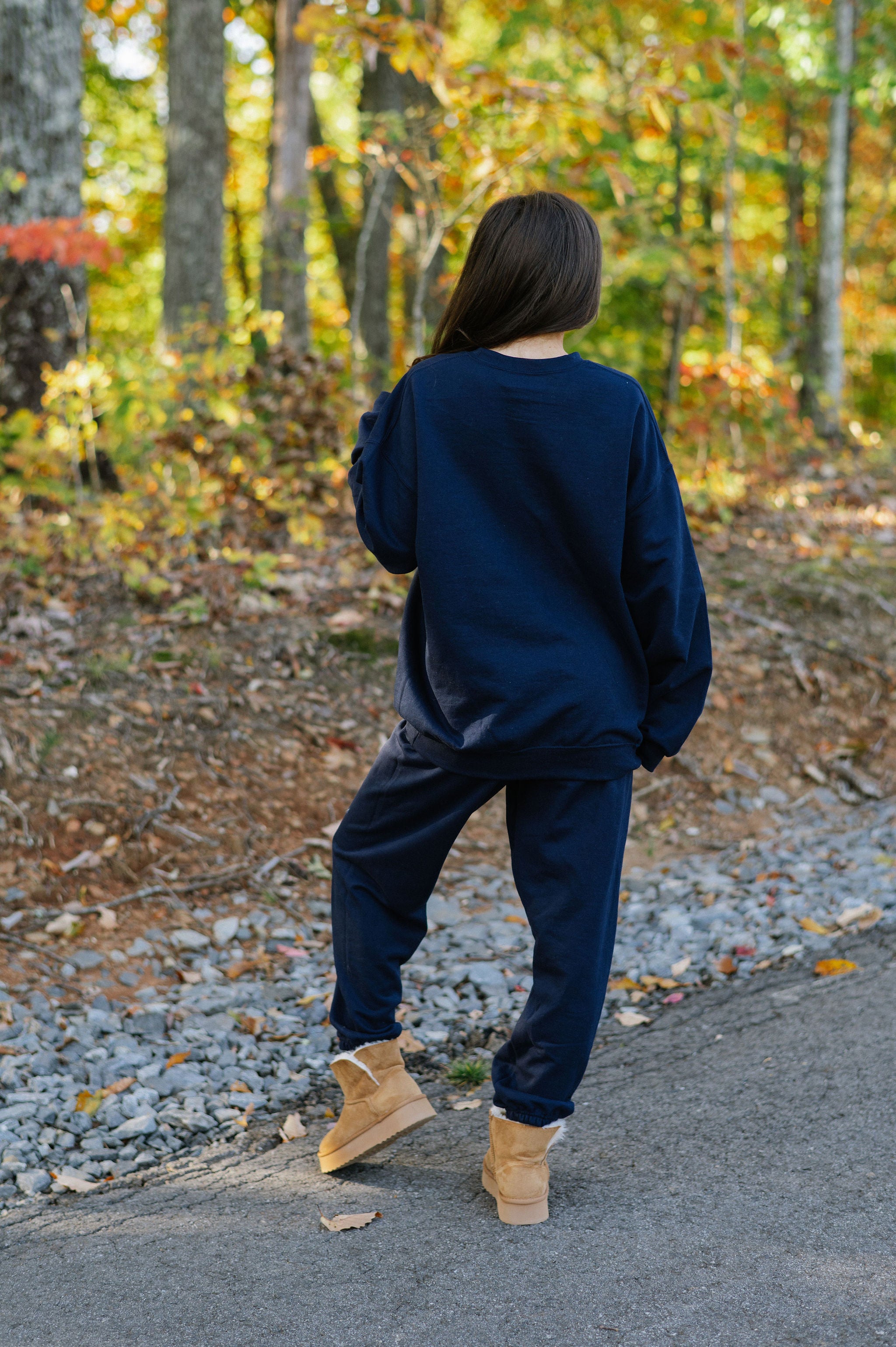 These Three Sweatshirt-Navy/White