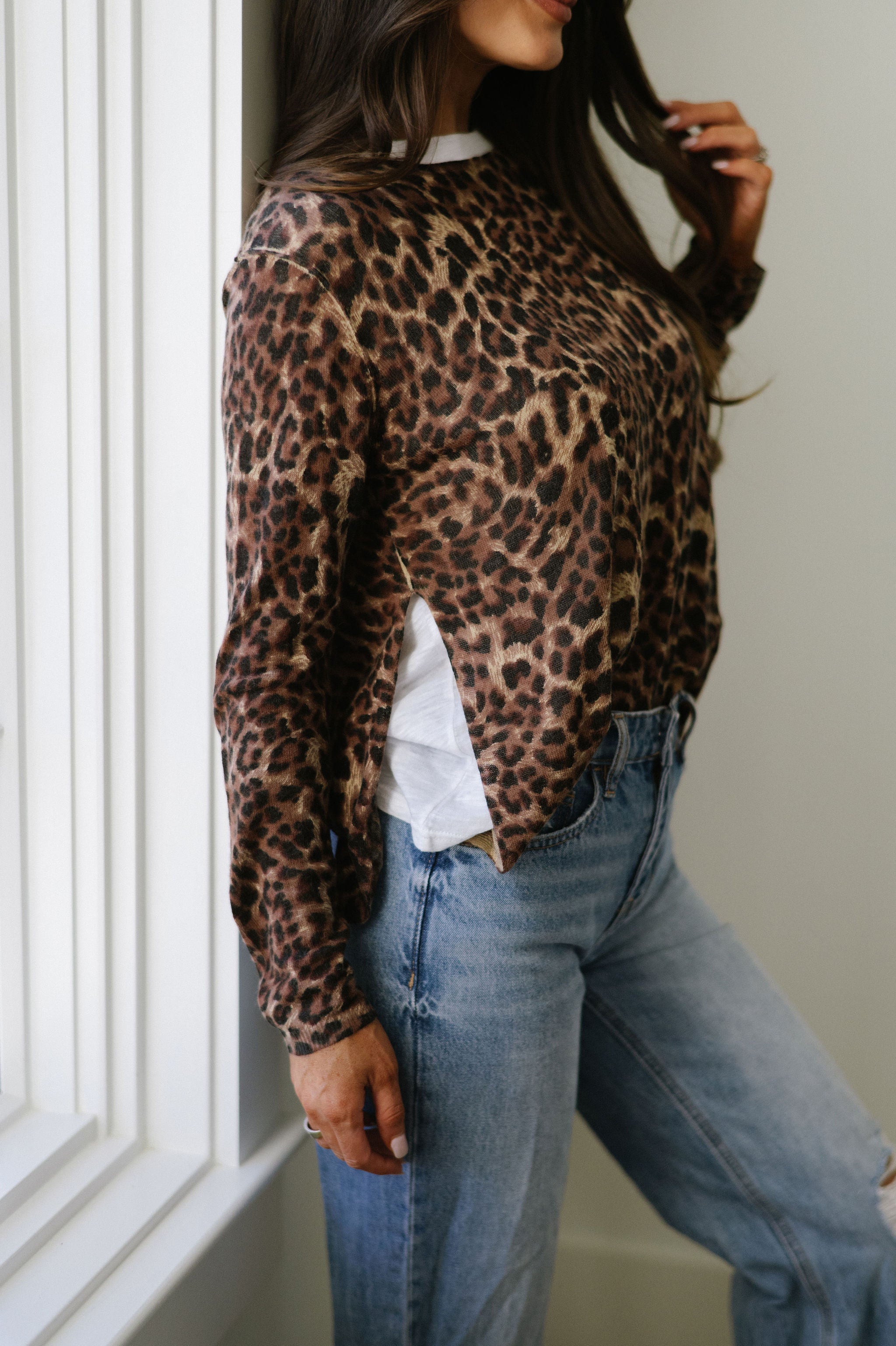 Langston Leopard Top