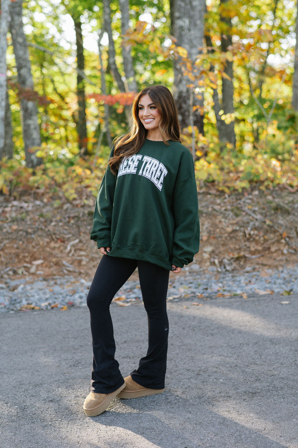 These Three Sweatshirt-Green/White