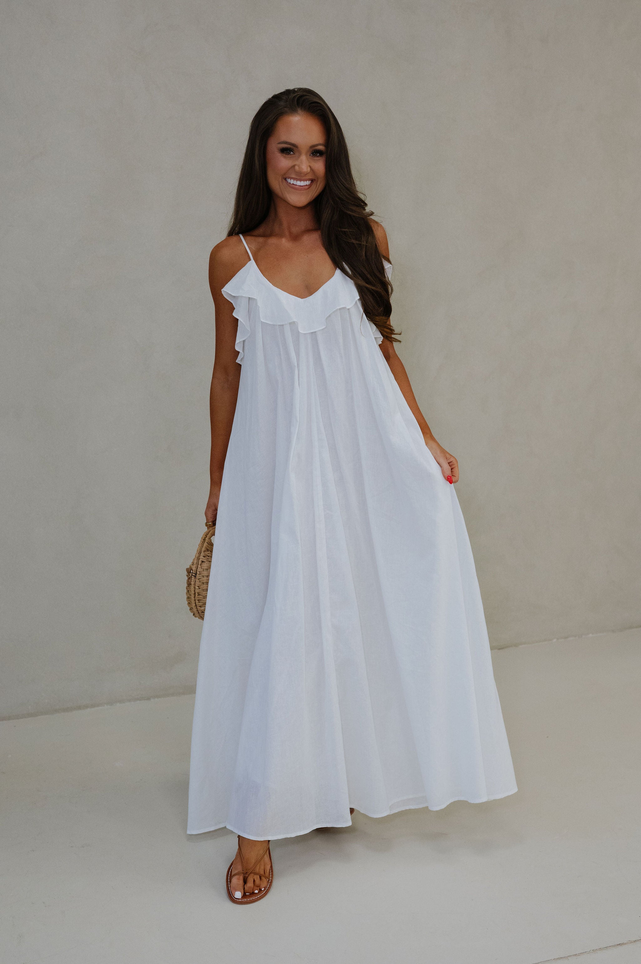 Sutton Maxi Dress-White