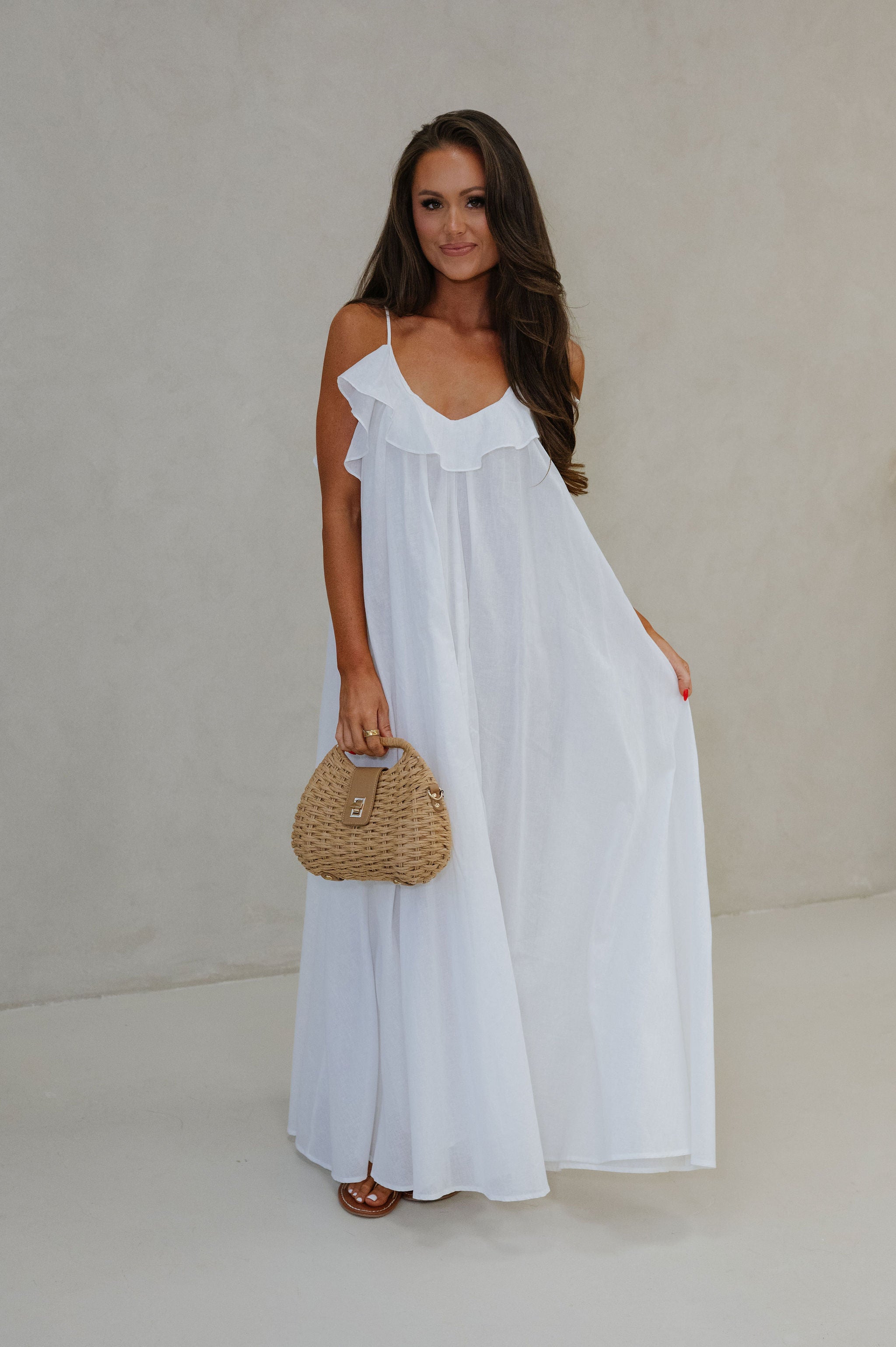 Sutton Maxi Dress-White