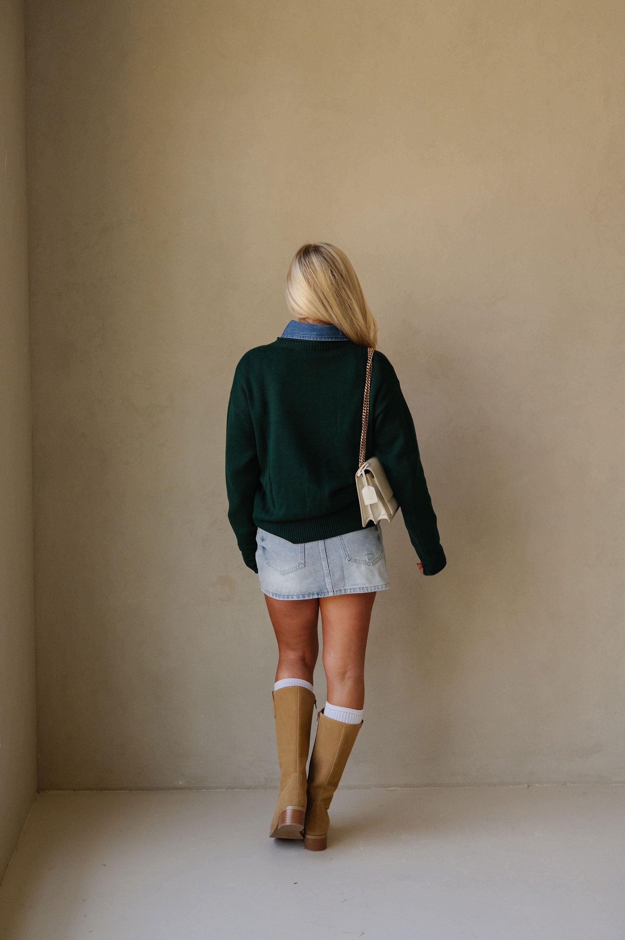 Theo Bear Sweater-Green